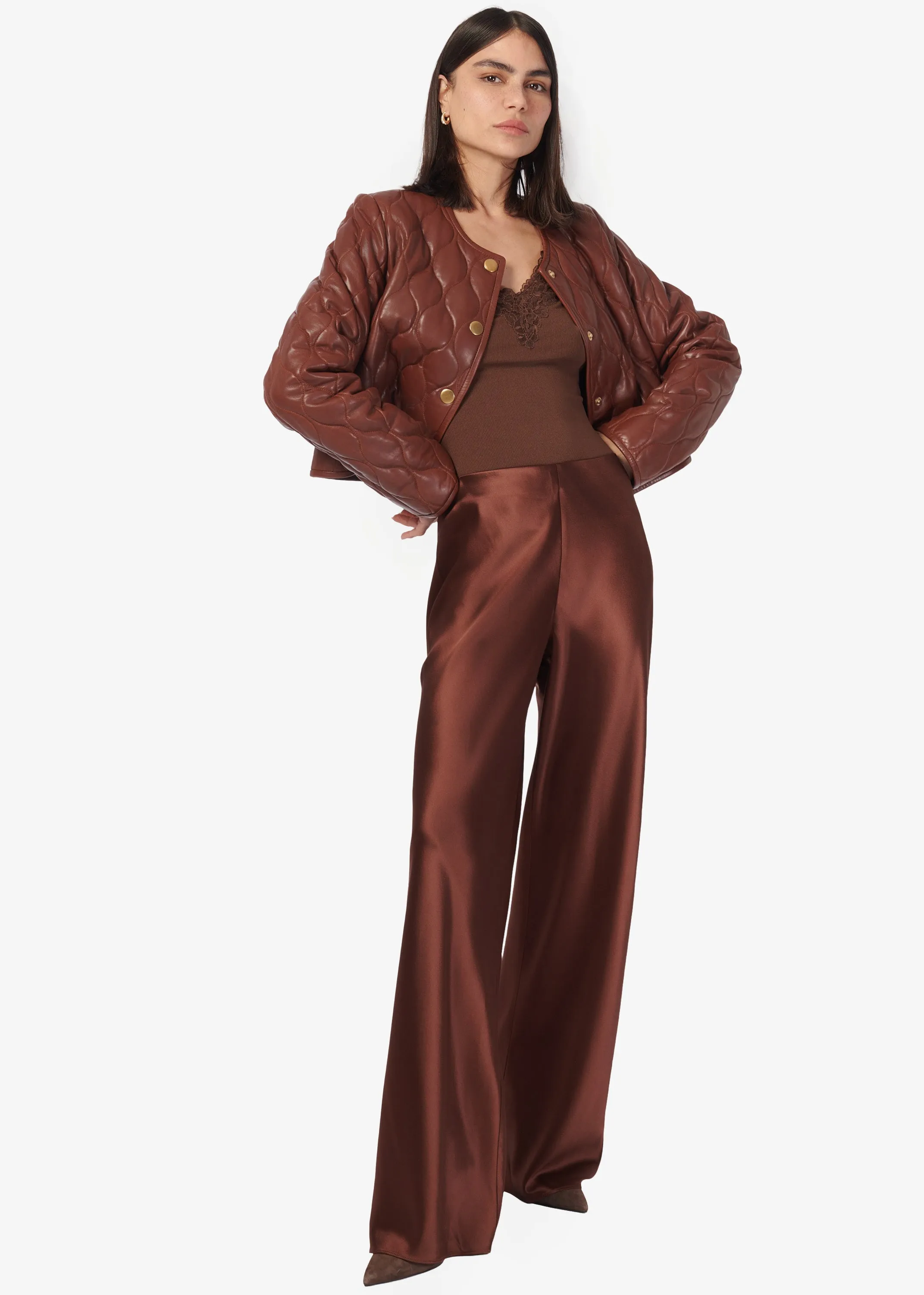 Bristol Mid Rise Pant Mousse sold by Cami NYC product image thumbnail 3