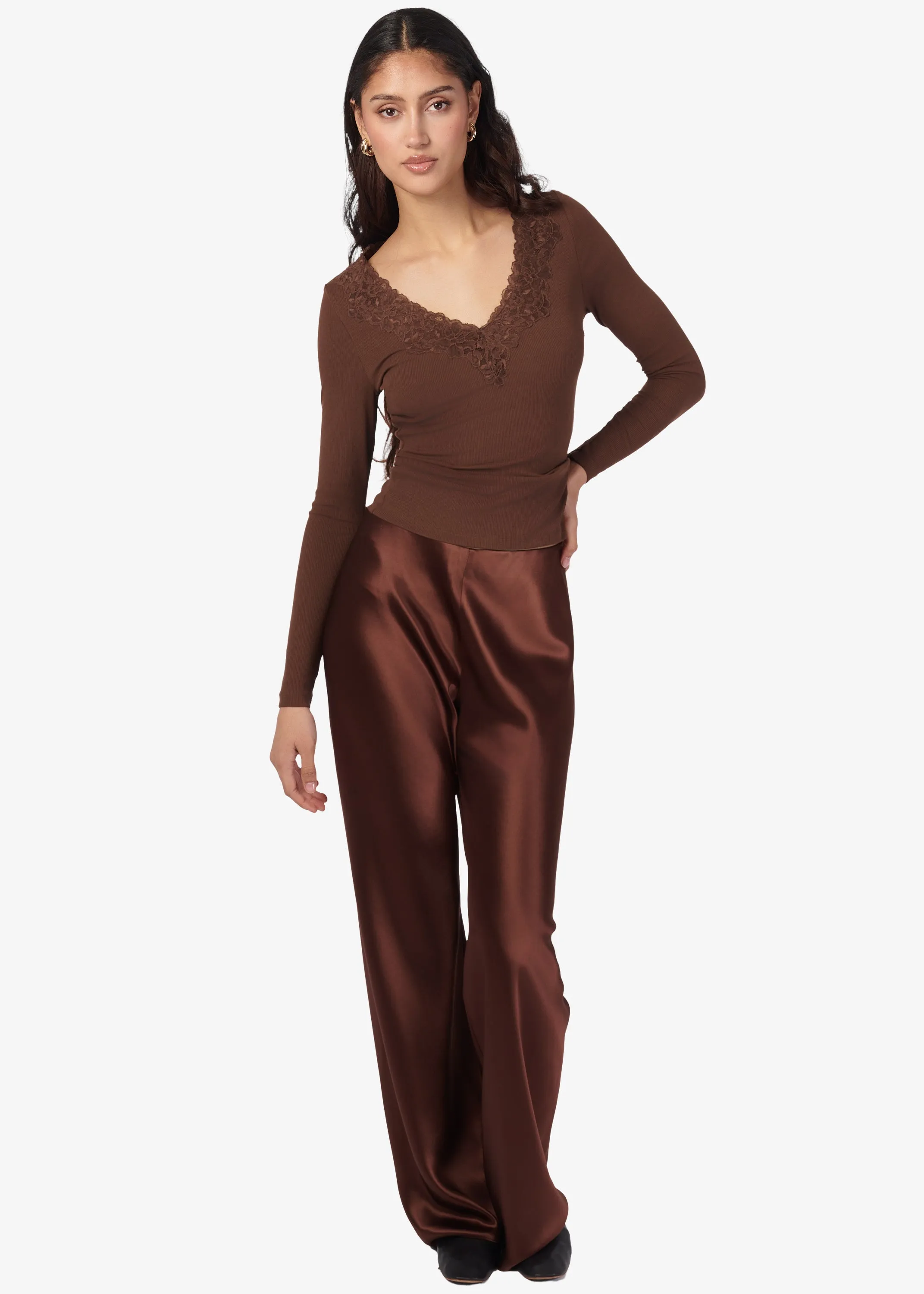 Bristol Mid Rise Pant Mousse sold by Cami NYC product image thumbnail 2