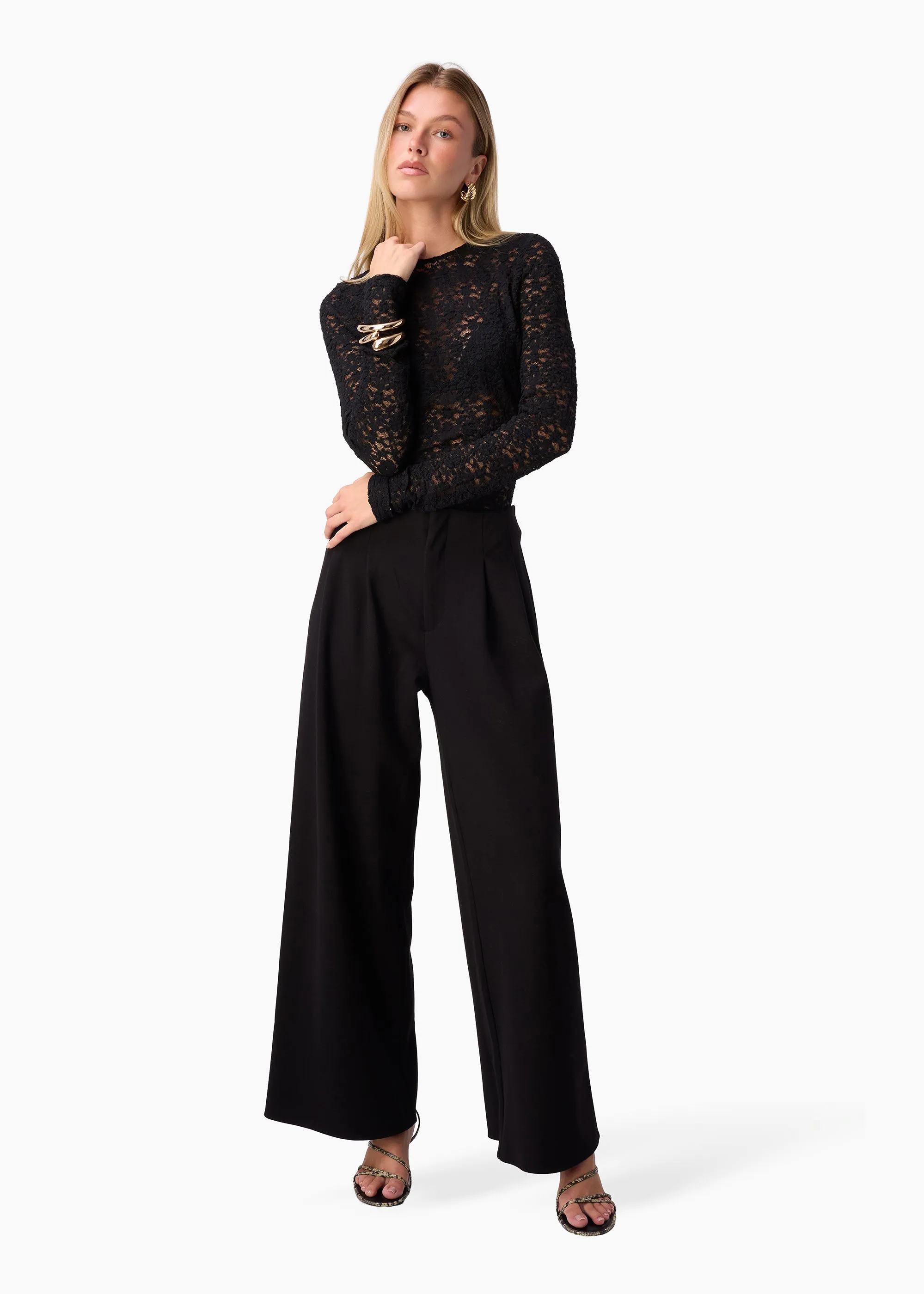 Meli Stretch Lace Top Black sold by CAMI product image thumbnail 3