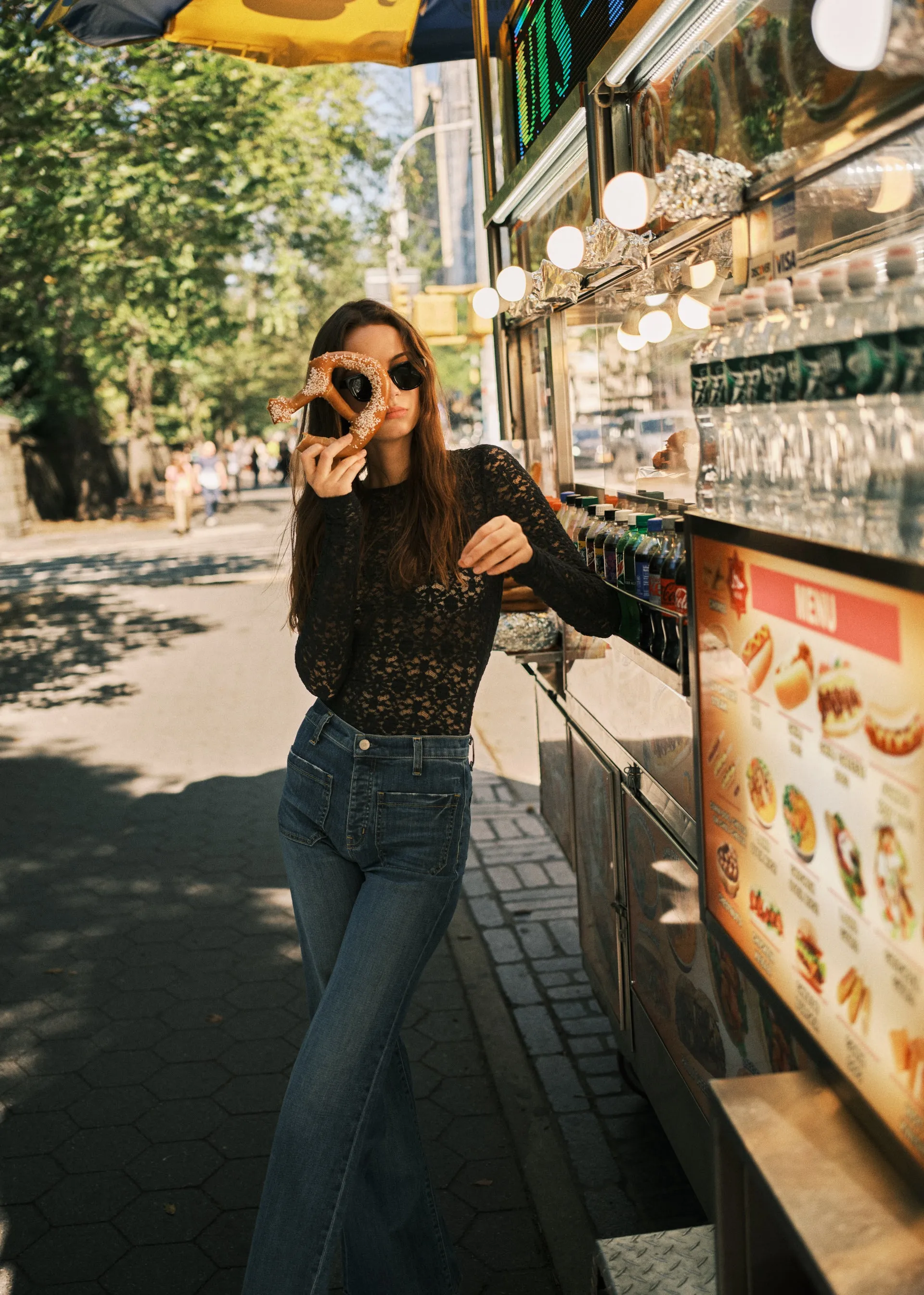 Meli Stretch Lace Top Black sold by CAMI