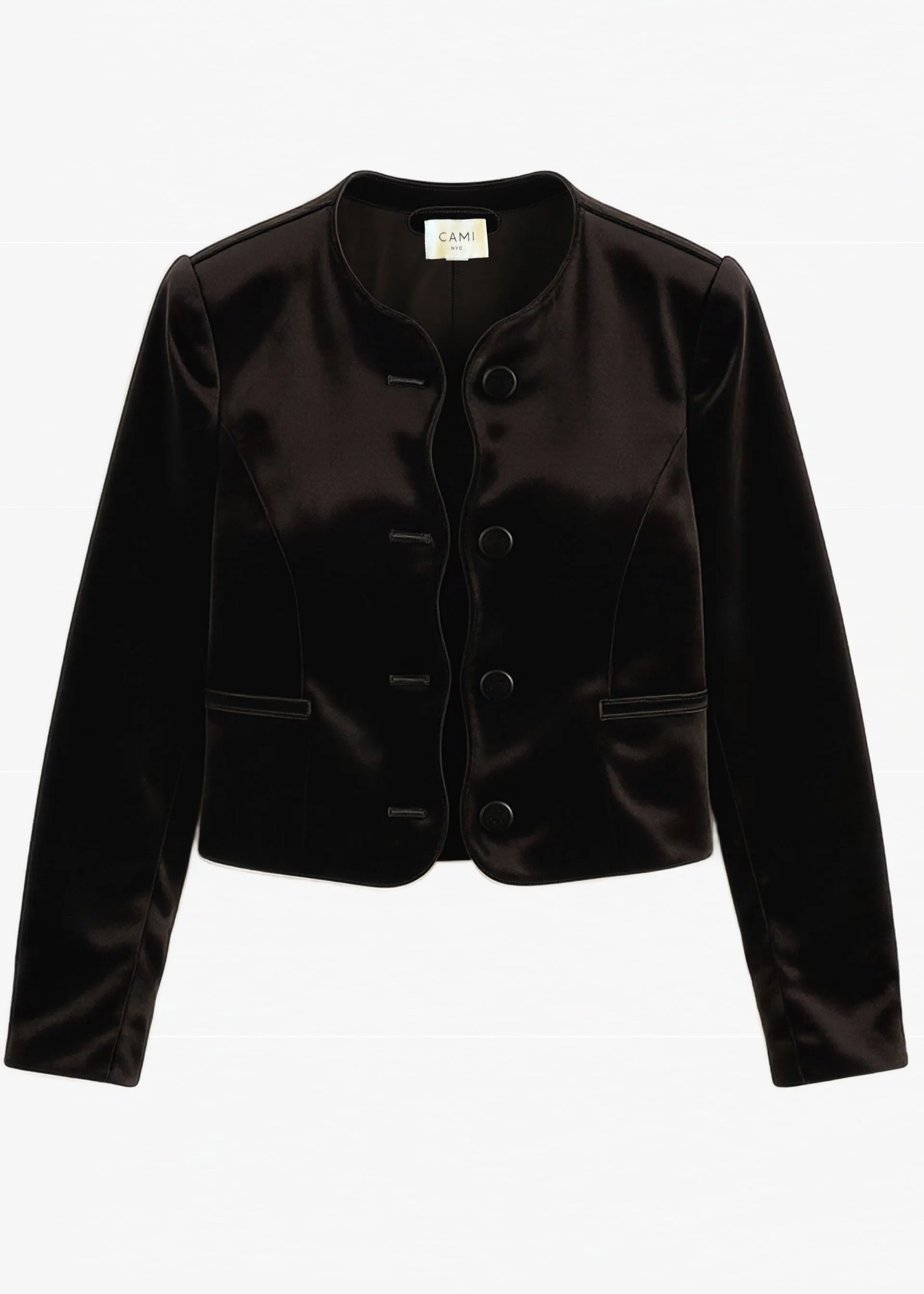 Apollonia Velvet Blazer Black sold by Cami NYC product image thumbnail 5
