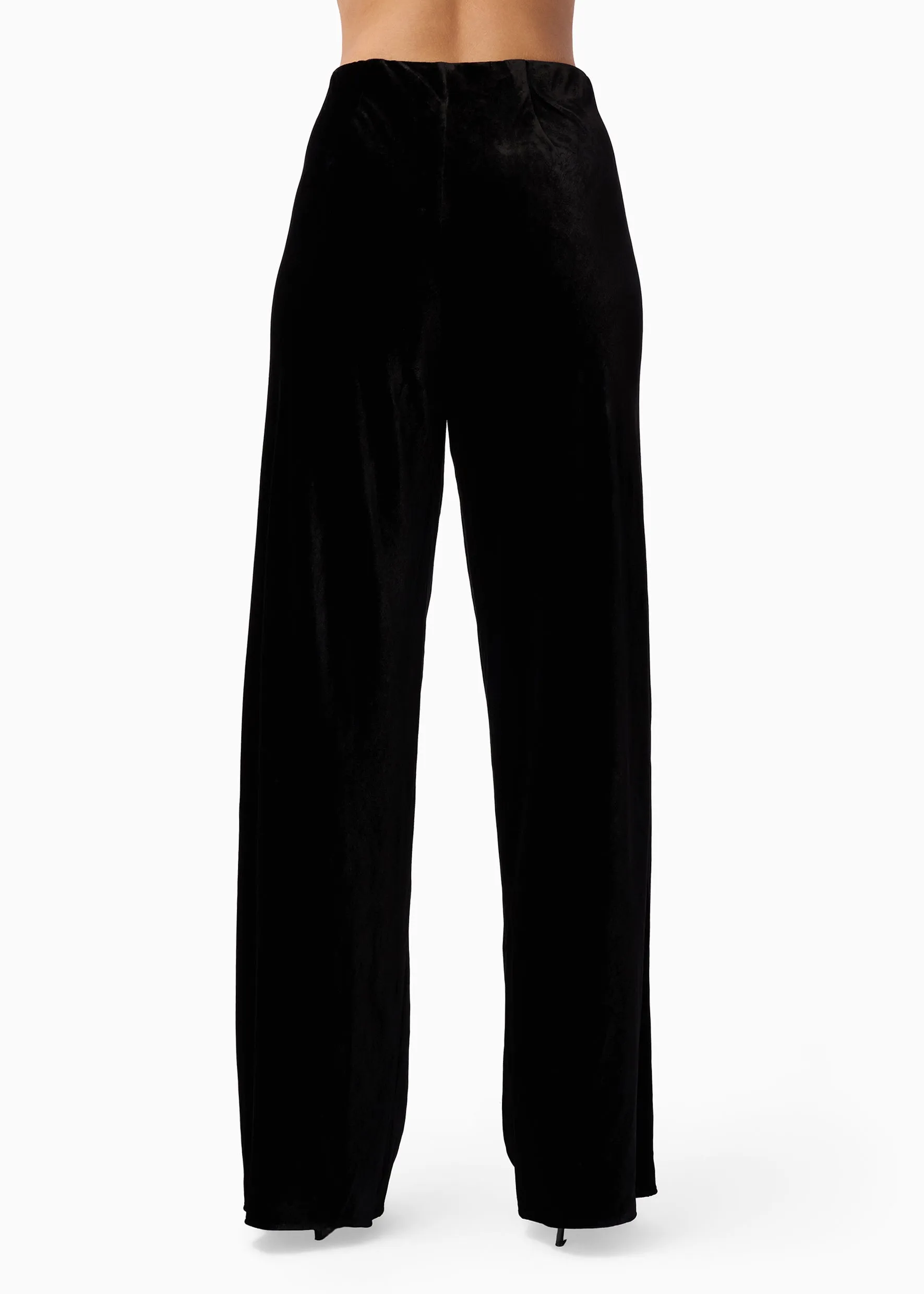 Bristol Mid Rise Velvet Pant Black sold by CAMI product image thumbnail 4