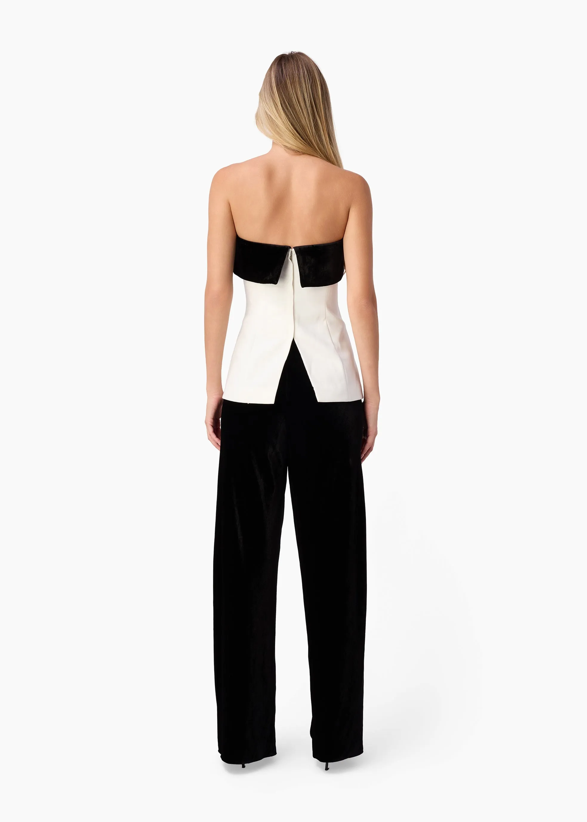 Bristol Mid Rise Velvet Pant Black sold by CAMI product image thumbnail 5