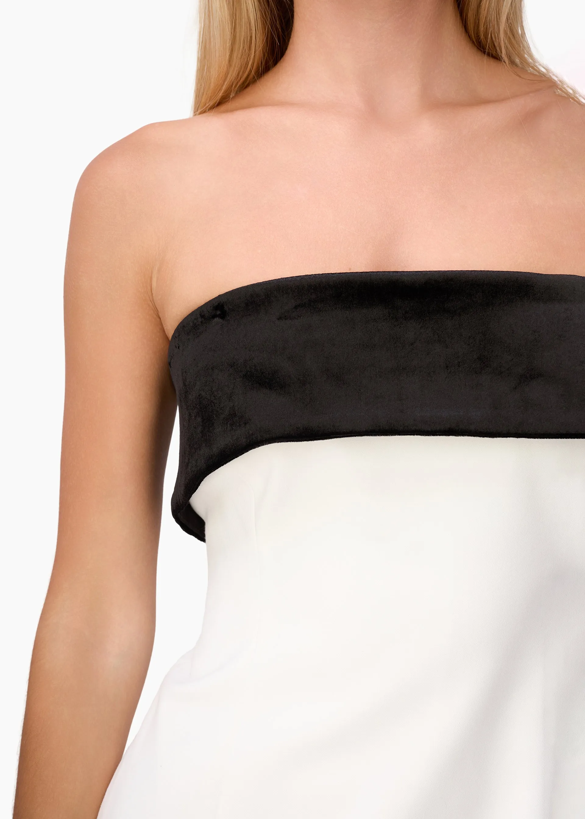 Rohan Strapless Top White/Black sold by CAMI product image thumbnail 3