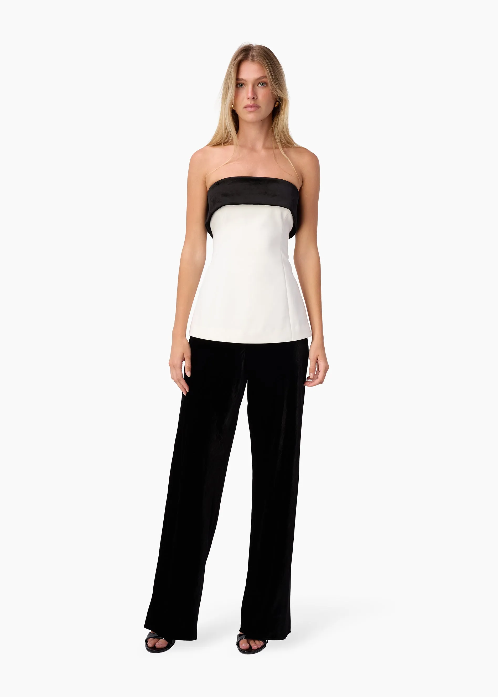 Rohan Strapless Top White/Black sold by CAMI product image thumbnail 2