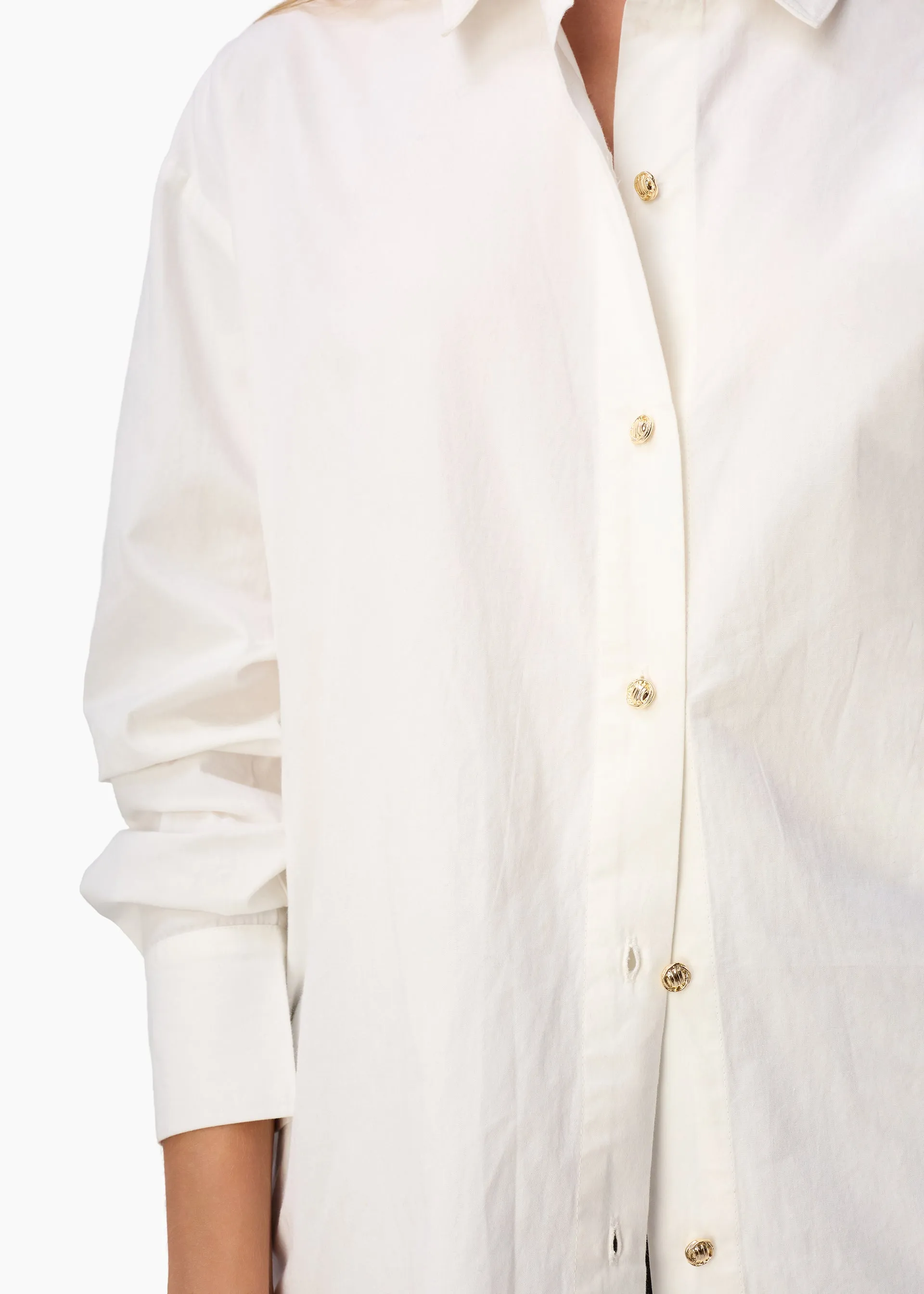 Sumayya Cotton Poplin Top White sold by CAMI product image thumbnail 2