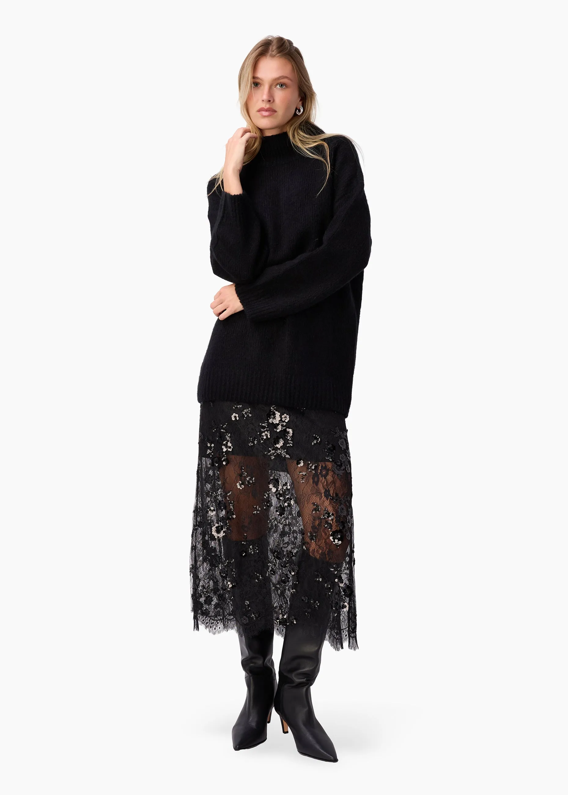 Catherine Cashmere Blend Sweater Black sold by CAMI product image thumbnail 2