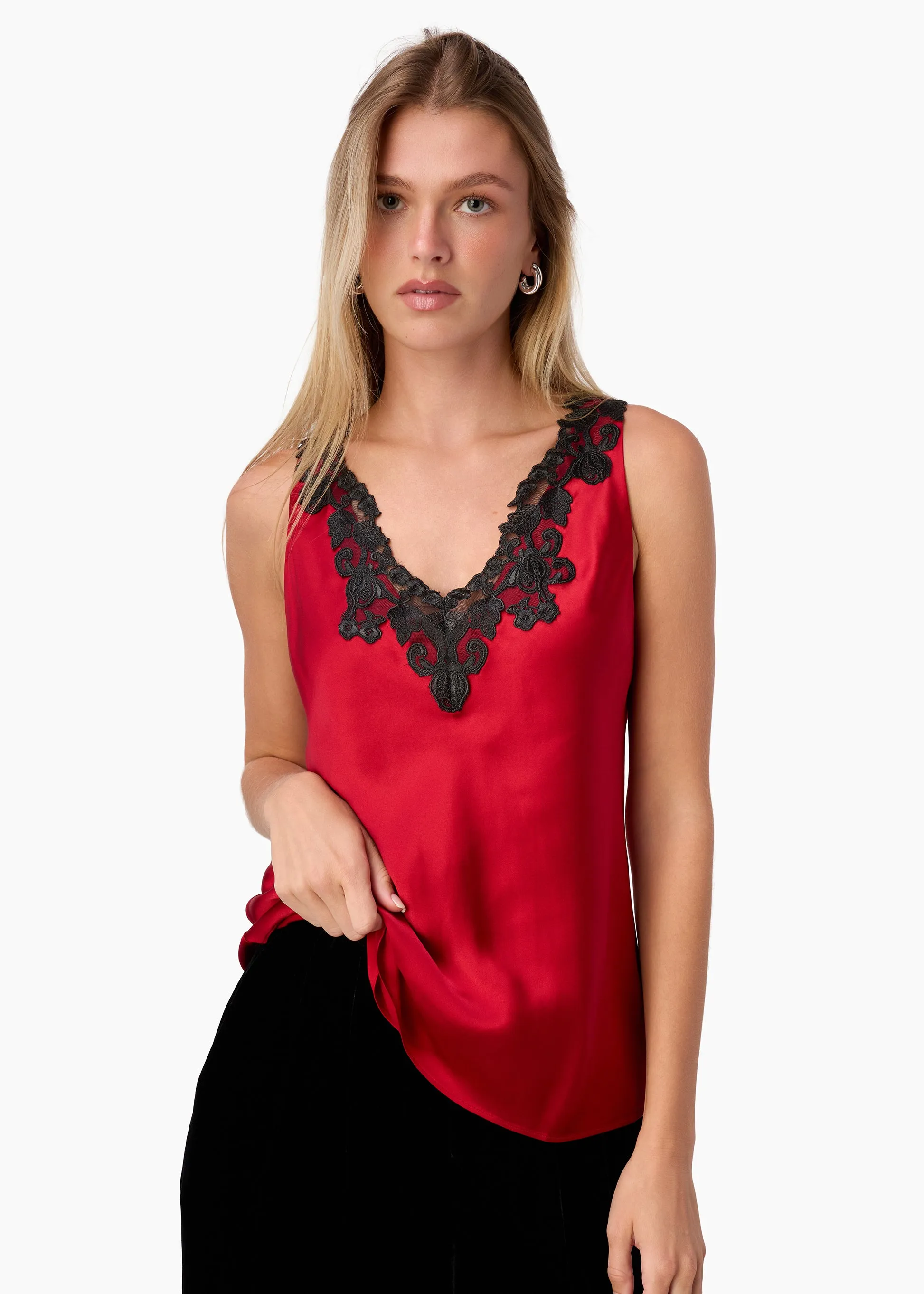 Romey Camisole Poppy sold by Cami NYC product image thumbnail 3