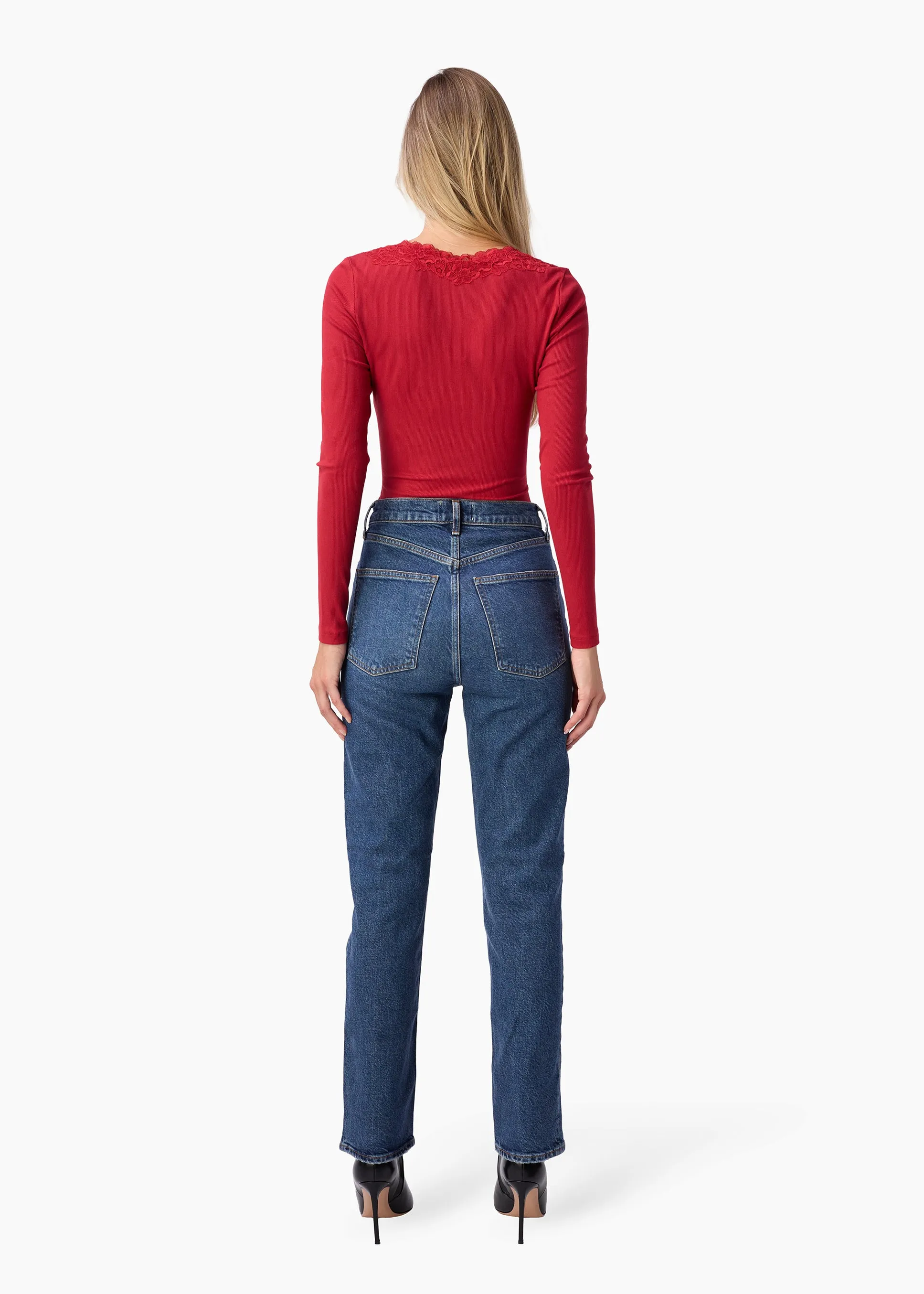 Rooney Rib Knit Top Poppy sold by CAMI product image thumbnail 4
