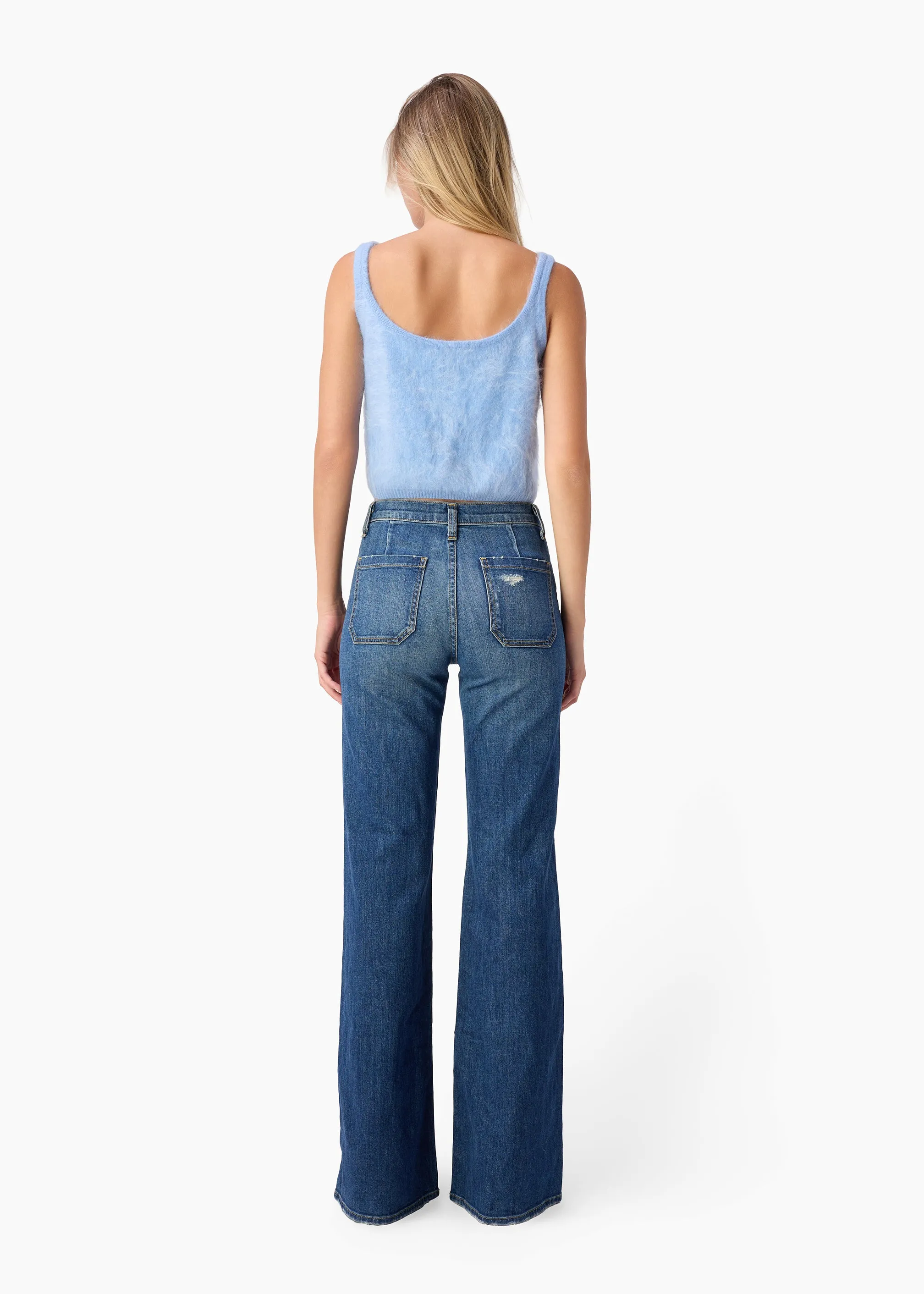 Ami Cashmere Tank Cerulean sold by CAMI product image thumbnail 5