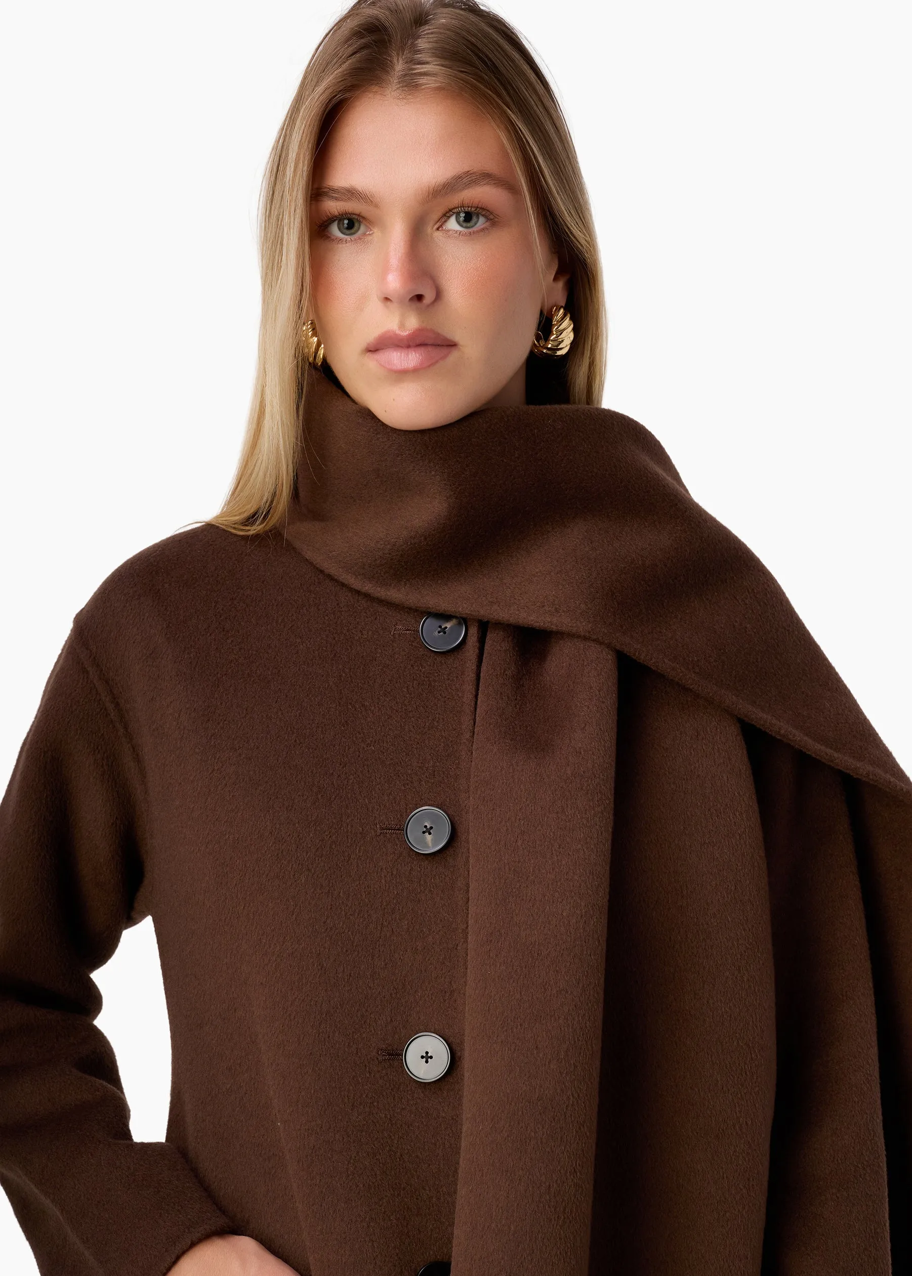 Winifred Wool Cashmere Coat Sable sold by CAMI product image thumbnail 3