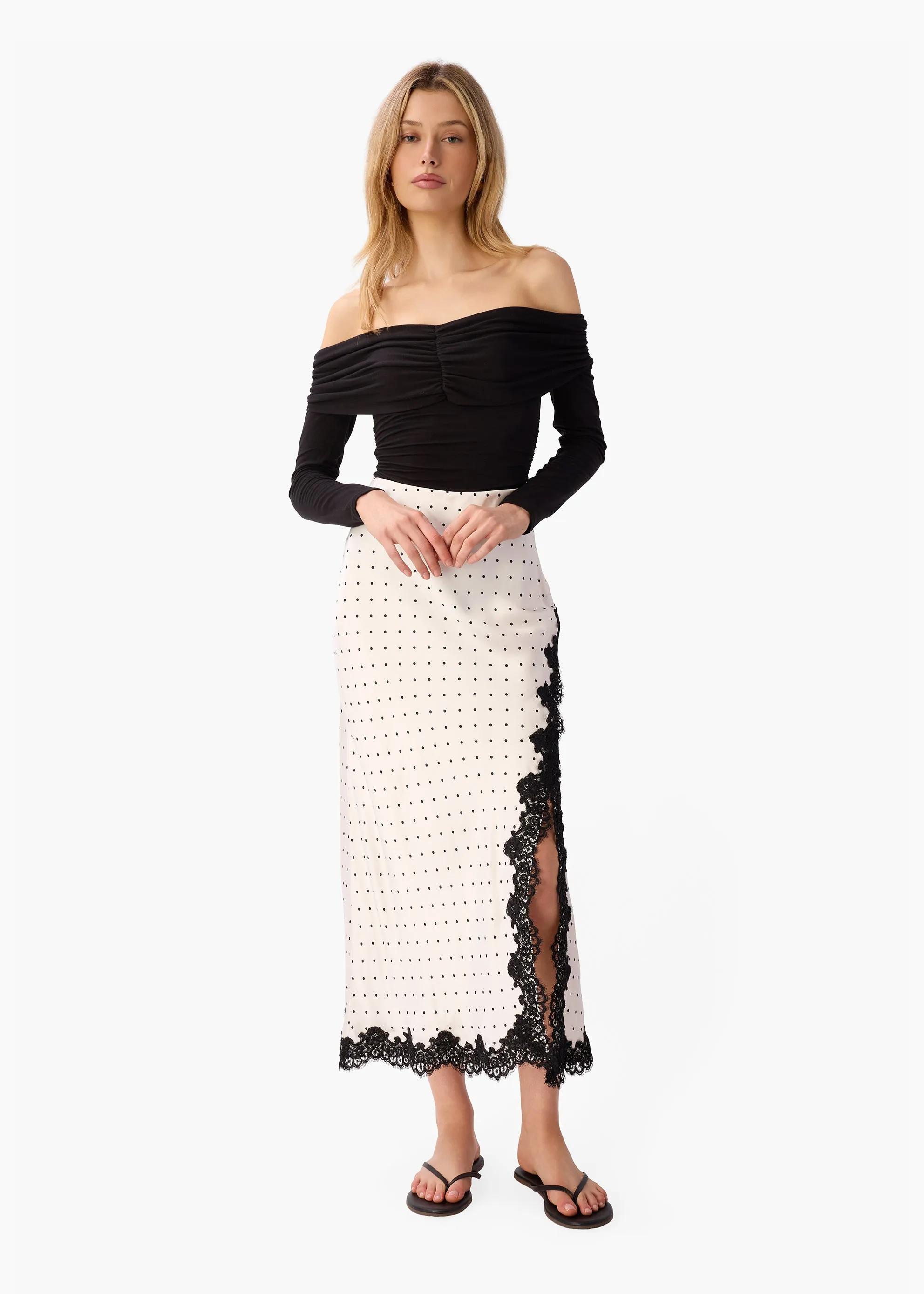 Teagan Skirt Pin Dot sold by CAMI product image thumbnail 5