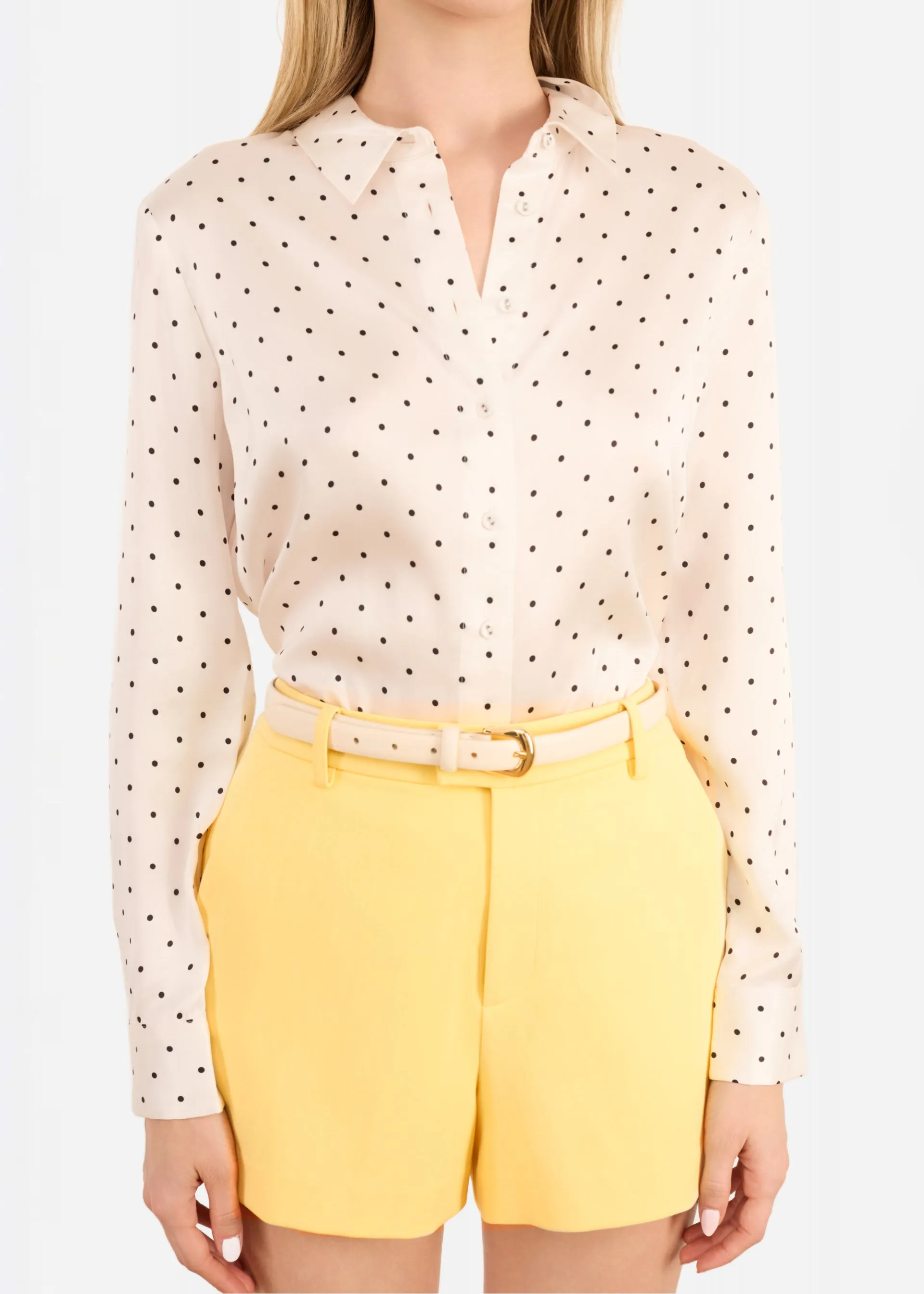 Crosby Silk Blouse Pin Dot sold by CAMI product image thumbnail 4