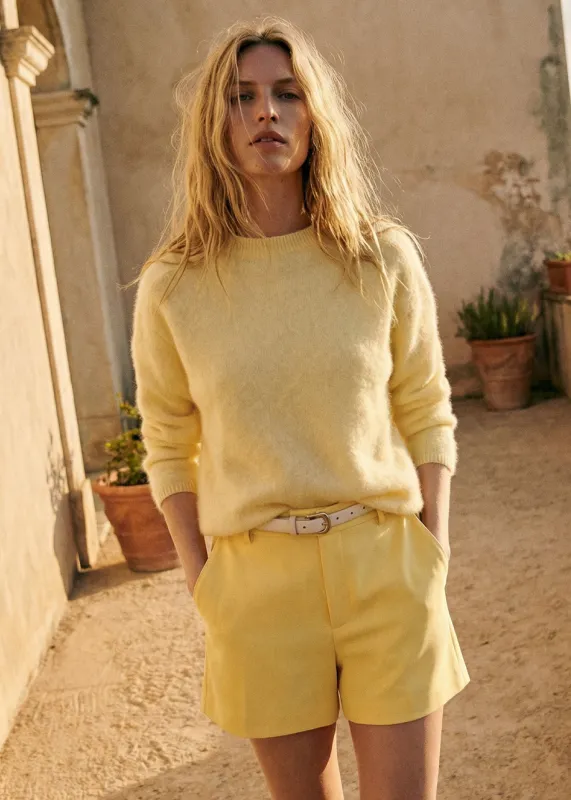 Niall Cashmere Sweater Custard sold by CAMI