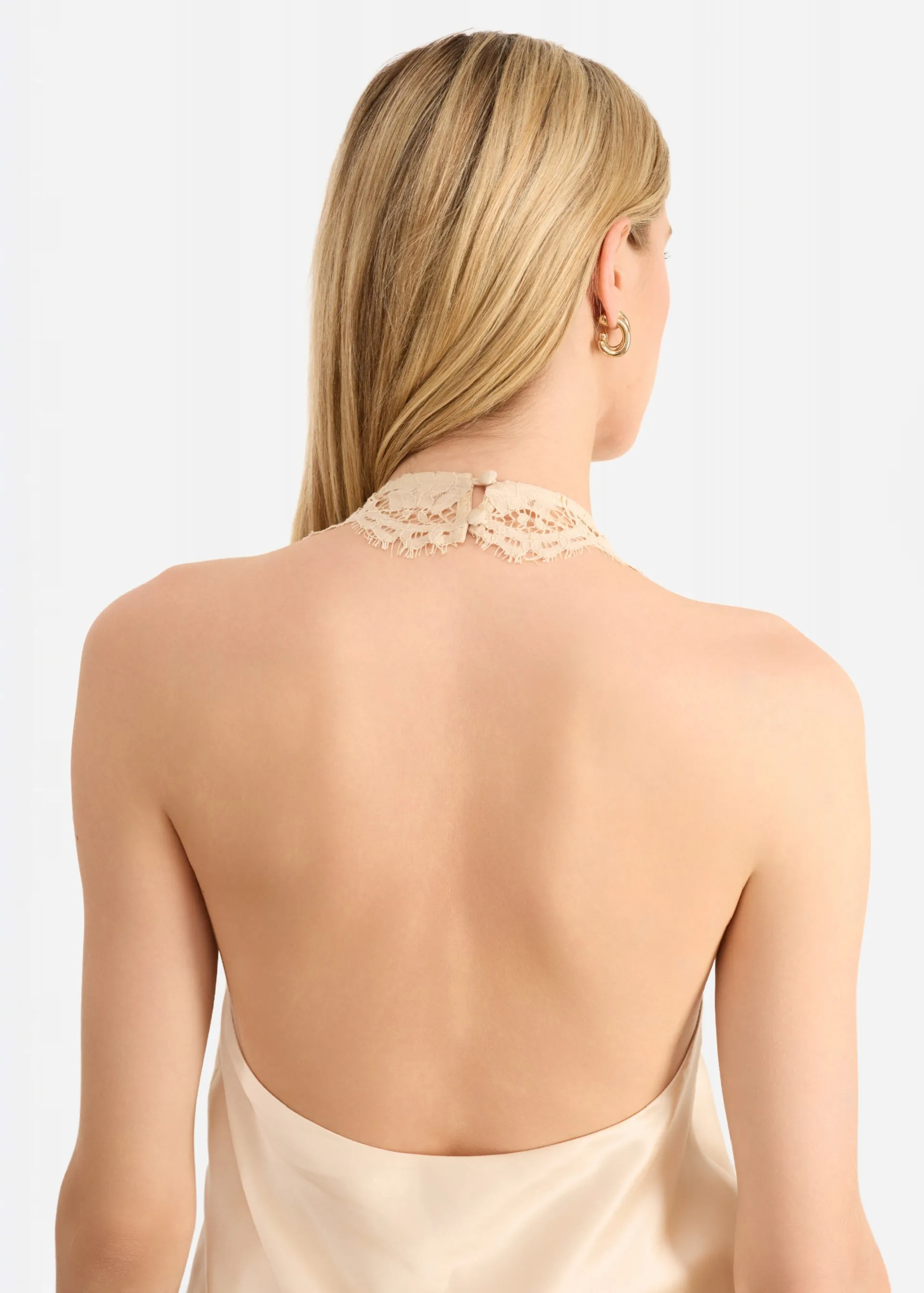 Clarisse Halter Camisole Bone sold by CAMI product image thumbnail 5