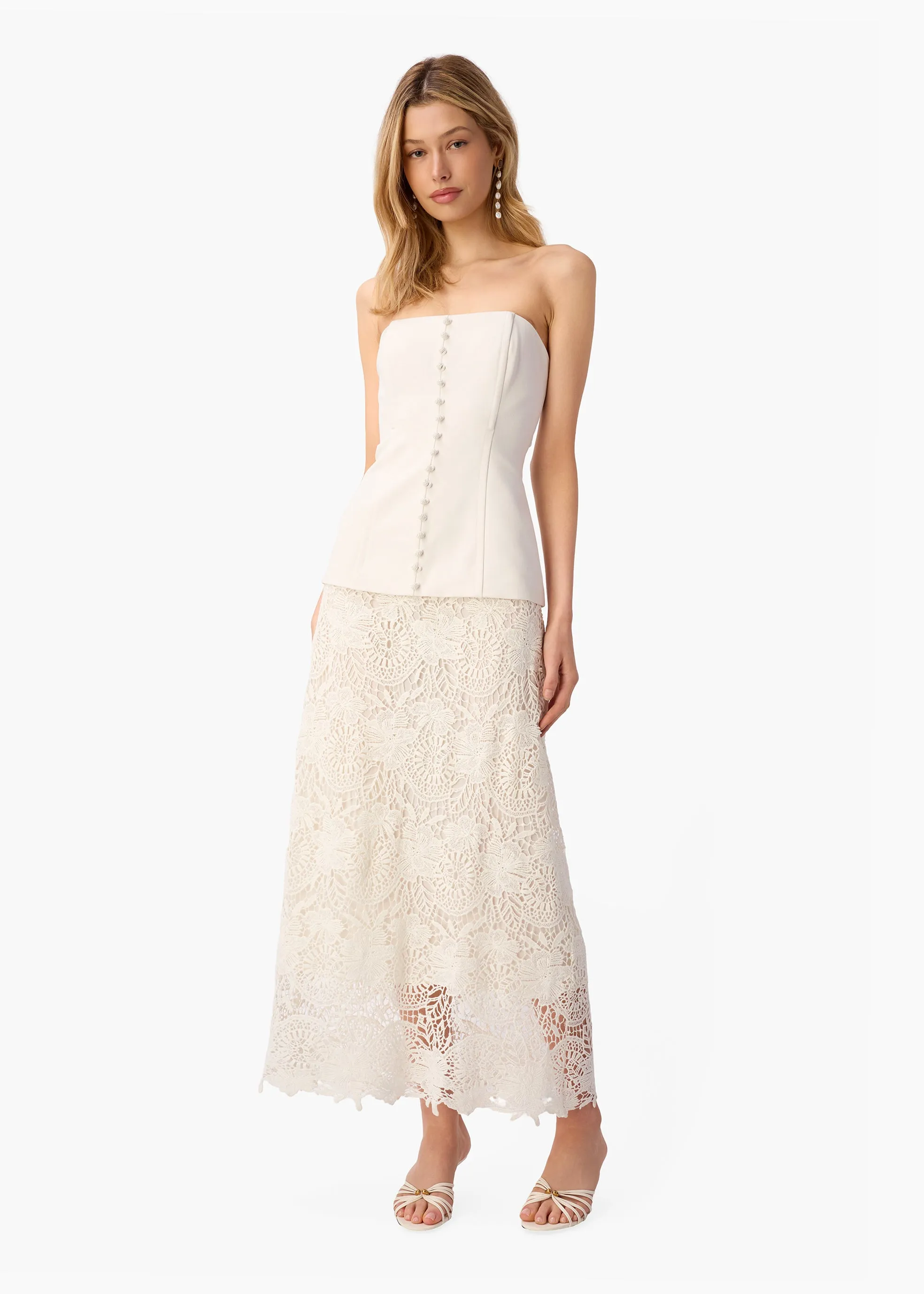 Imogene Strapless Dress Macadamia sold by CAMI product image thumbnail 3