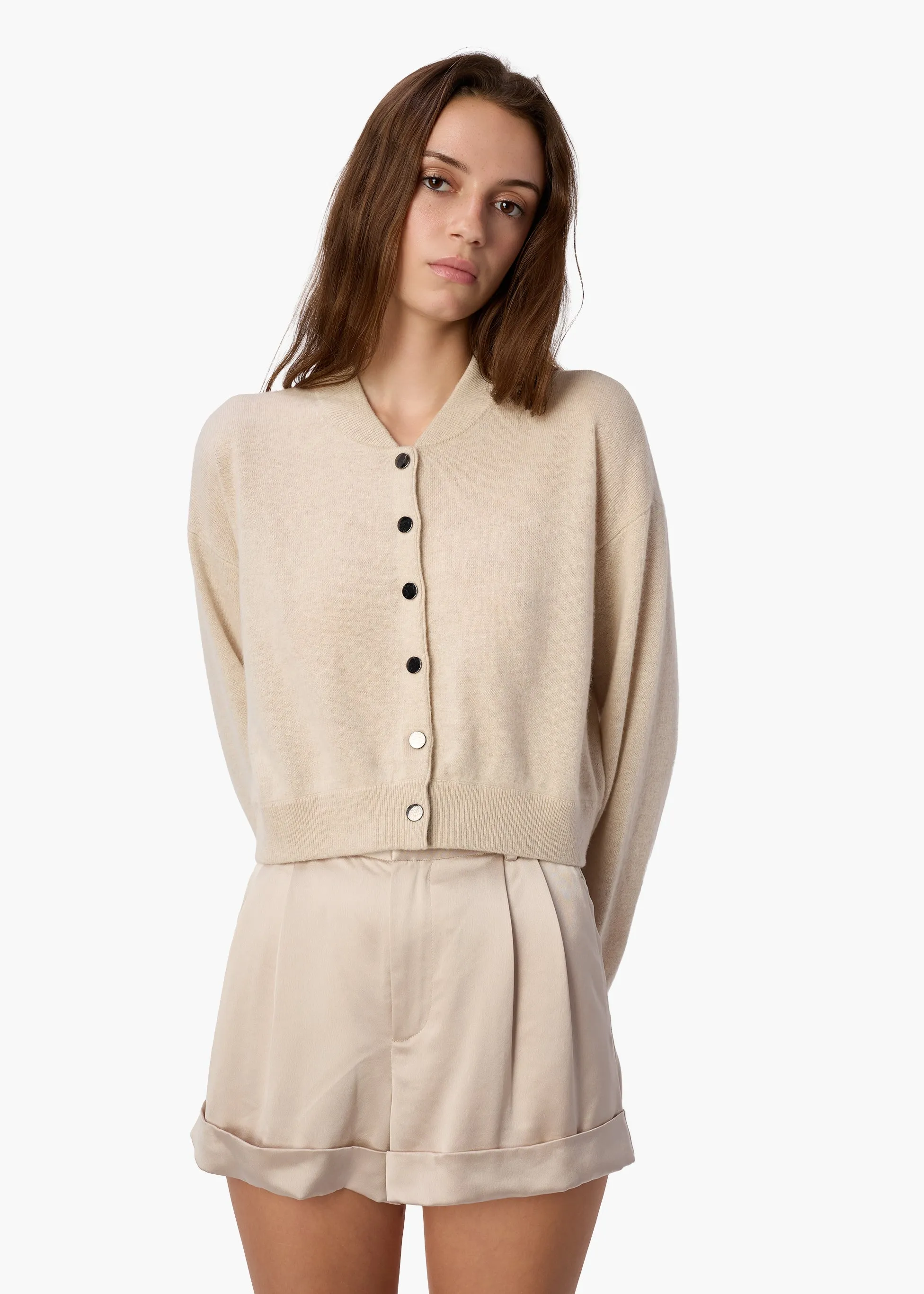 Marcela Cashmere Cardigan Bone sold by CAMI product image thumbnail 4