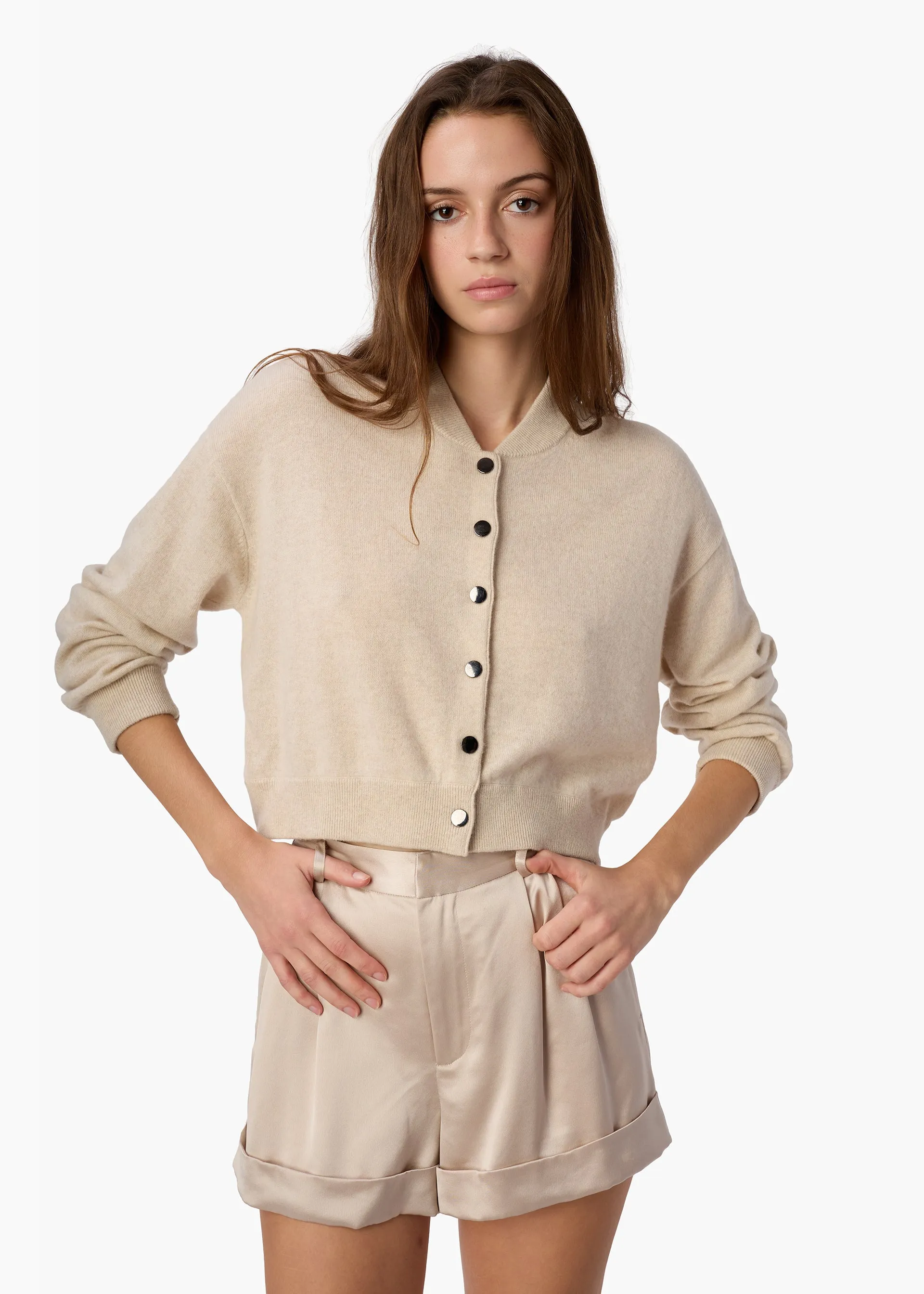 Marcela Cashmere Cardigan Bone sold by CAMI product image thumbnail 3