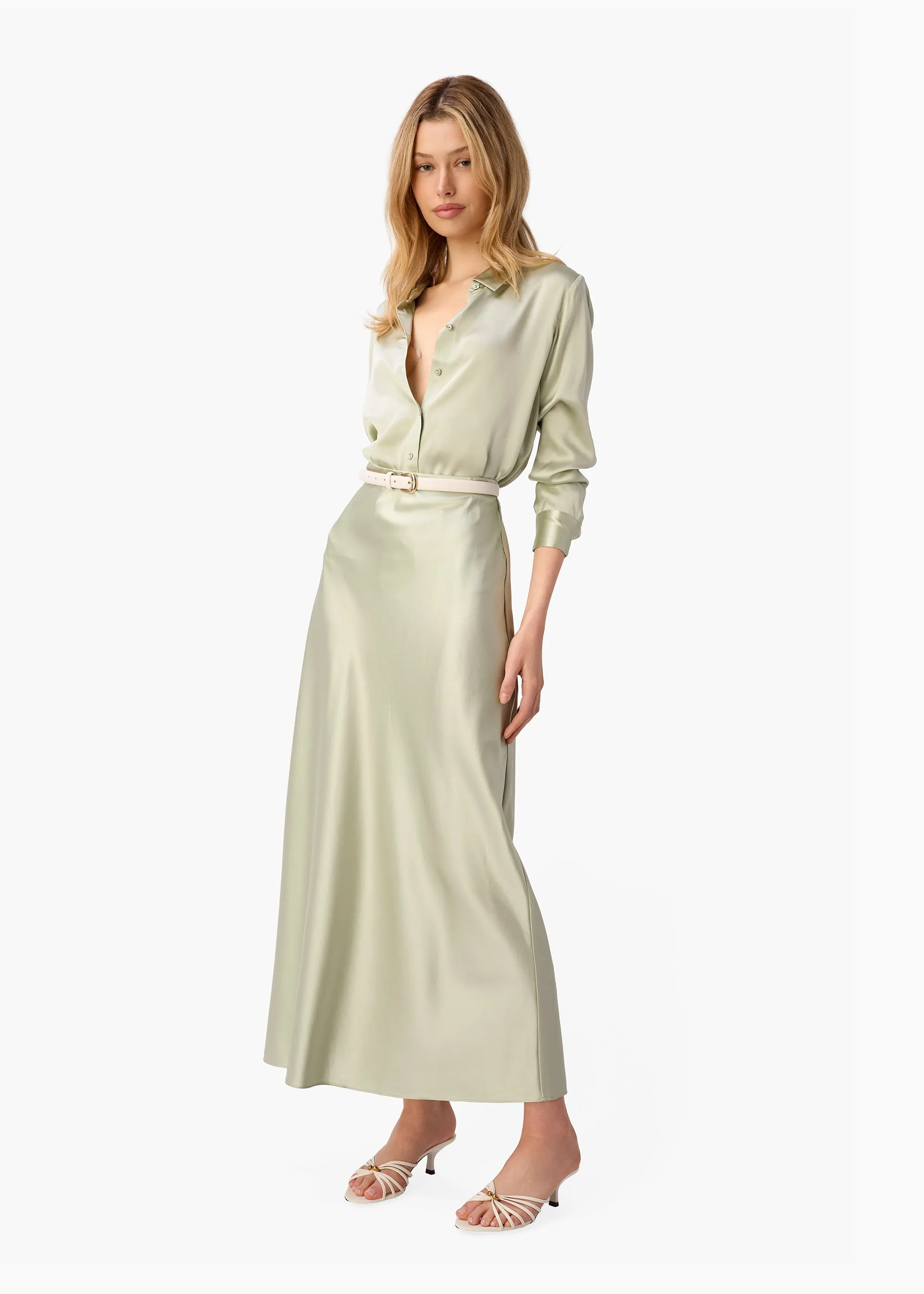 Aviva Maxi Skirt Sea Glass sold by CAMI product image thumbnail 3