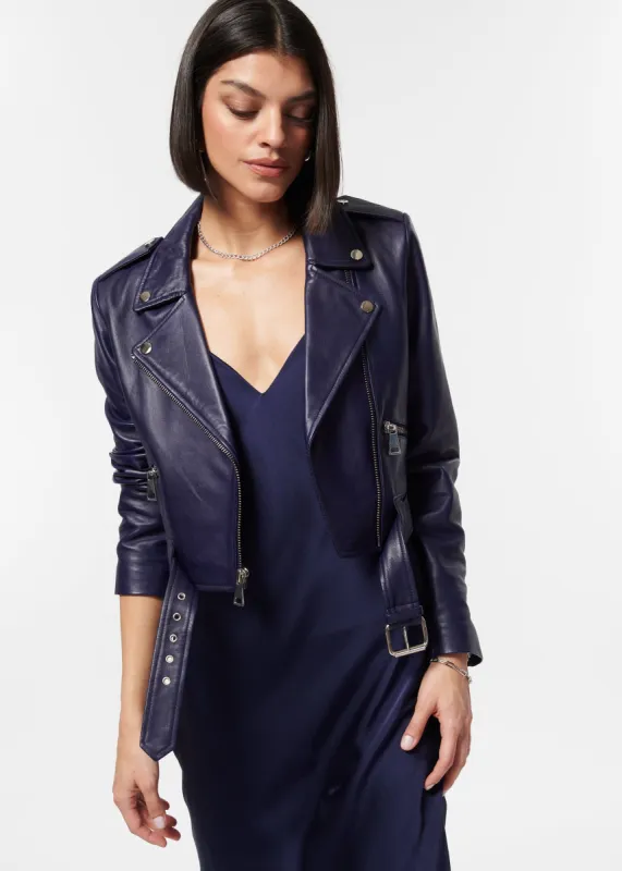 Kali Genuine Leather Jacket Eclipse sold by Cami NYC