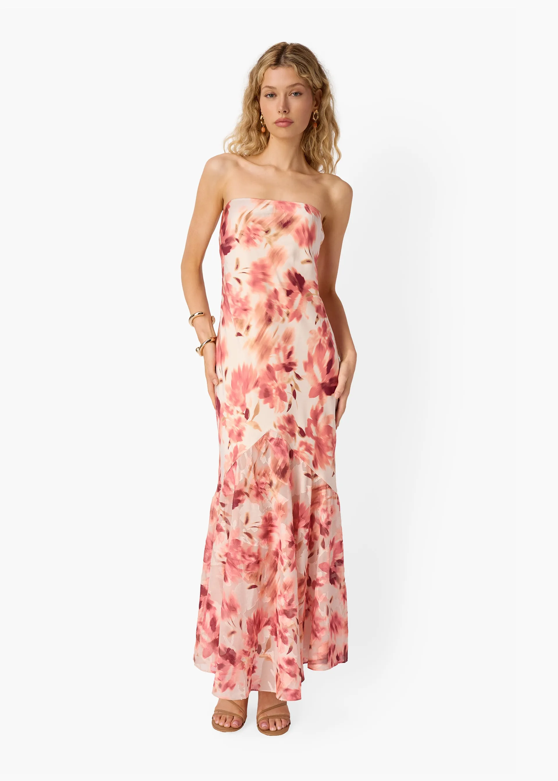 Maristela Strapless Burnout Dress Florescence sold by CAMI product image thumbnail 5