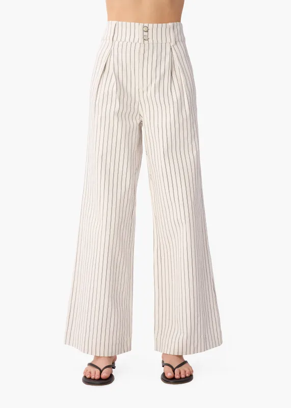 Nova Bull Denim Pant White Pinstripe sold by CAMI