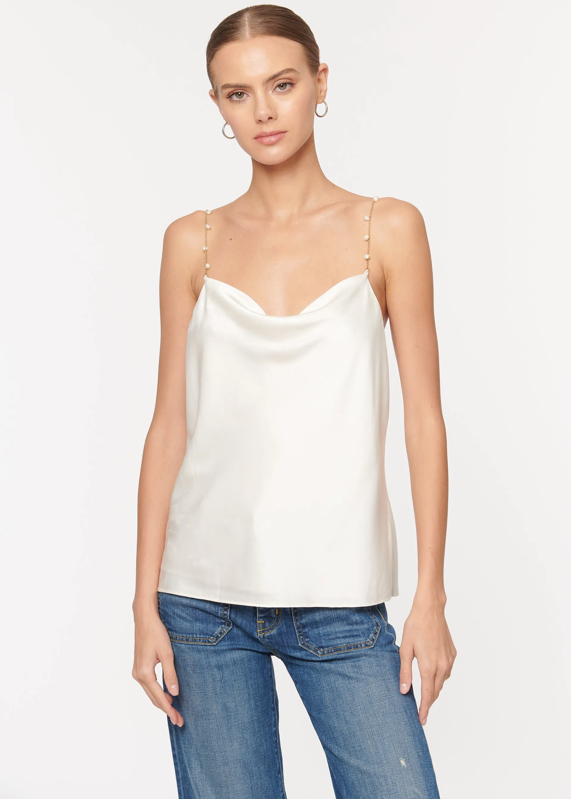 Busy Camisole White sold by Cami NYC product image thumbnail 3