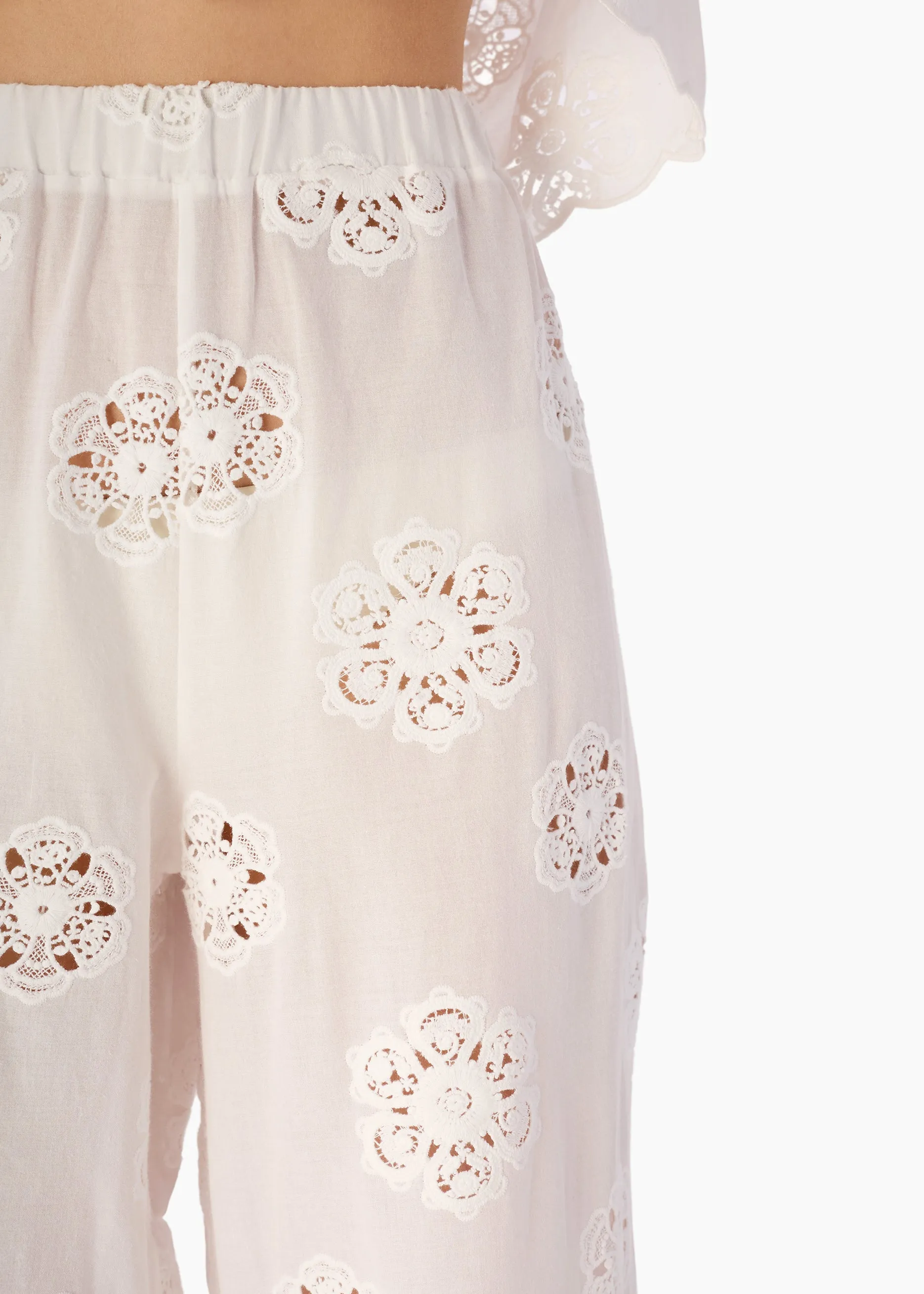 Tiago Mid Rise Cotton Pant Macadamia sold by CAMI product image thumbnail 3