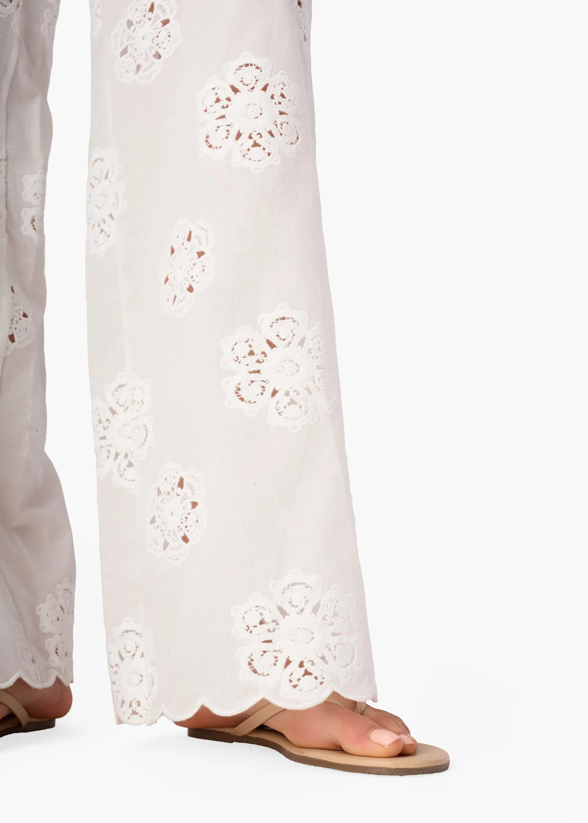 Tiago Mid Rise Cotton Pant Macadamia sold by CAMI product image thumbnail 4