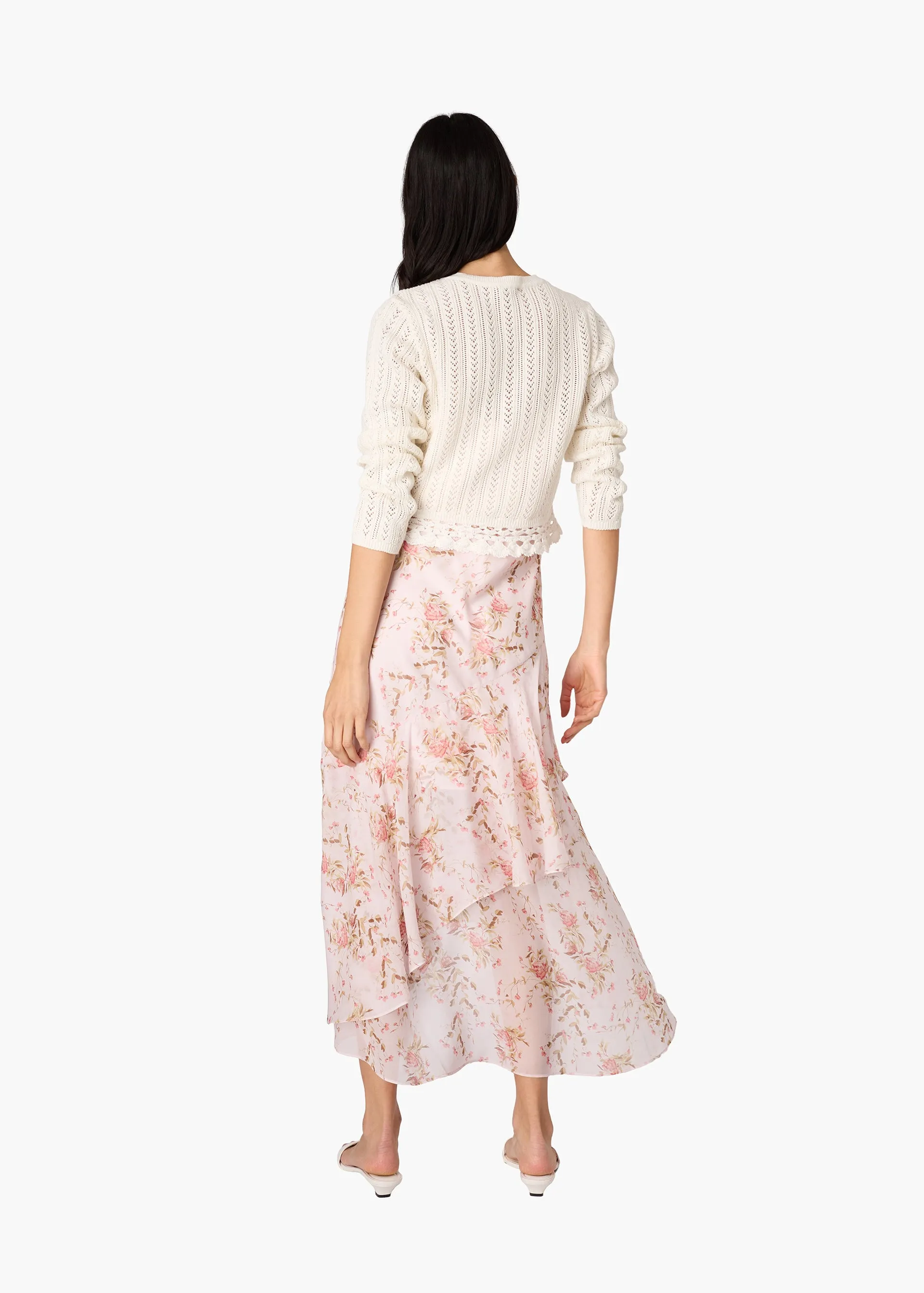Lilibeth Pointelle Cardigan Macadamia sold by CAMI product image thumbnail 4