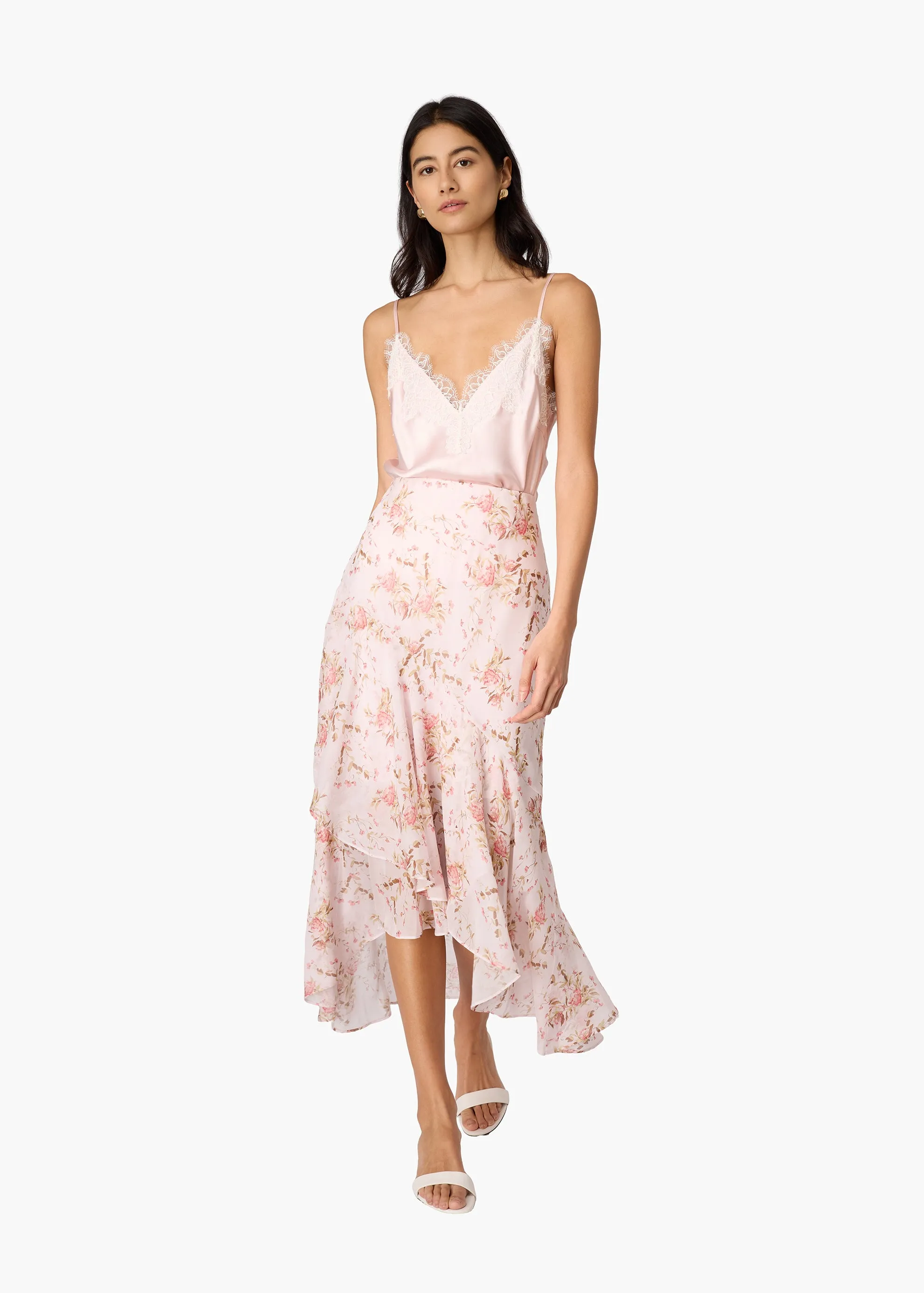 Yazmeena Chiffon Skirt Painted Petals sold by CAMI product image thumbnail 2