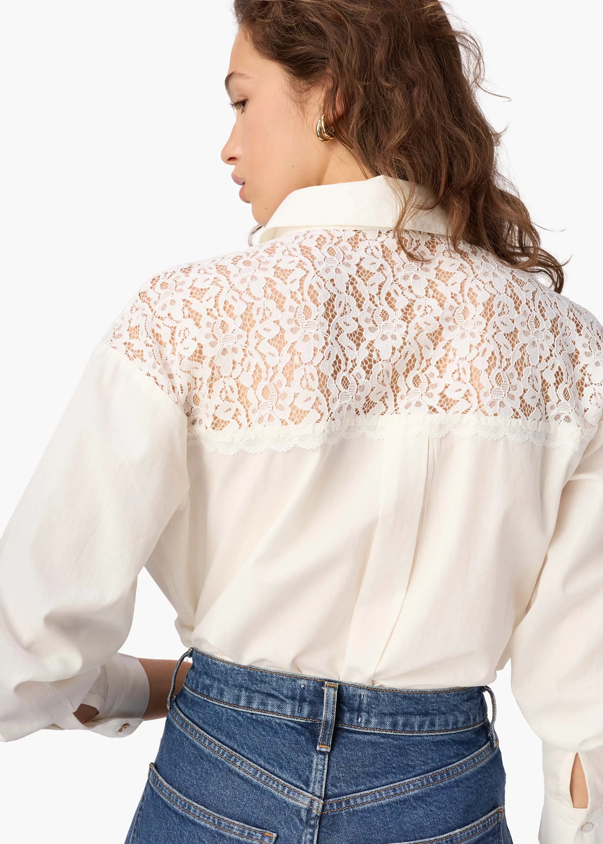 Silas Cotton Poplin Top Macadamia sold by CAMI product image thumbnail 4