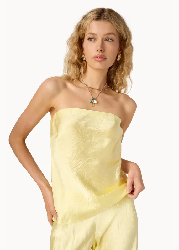 Palma Strapless Top Buttercup made by CAMI