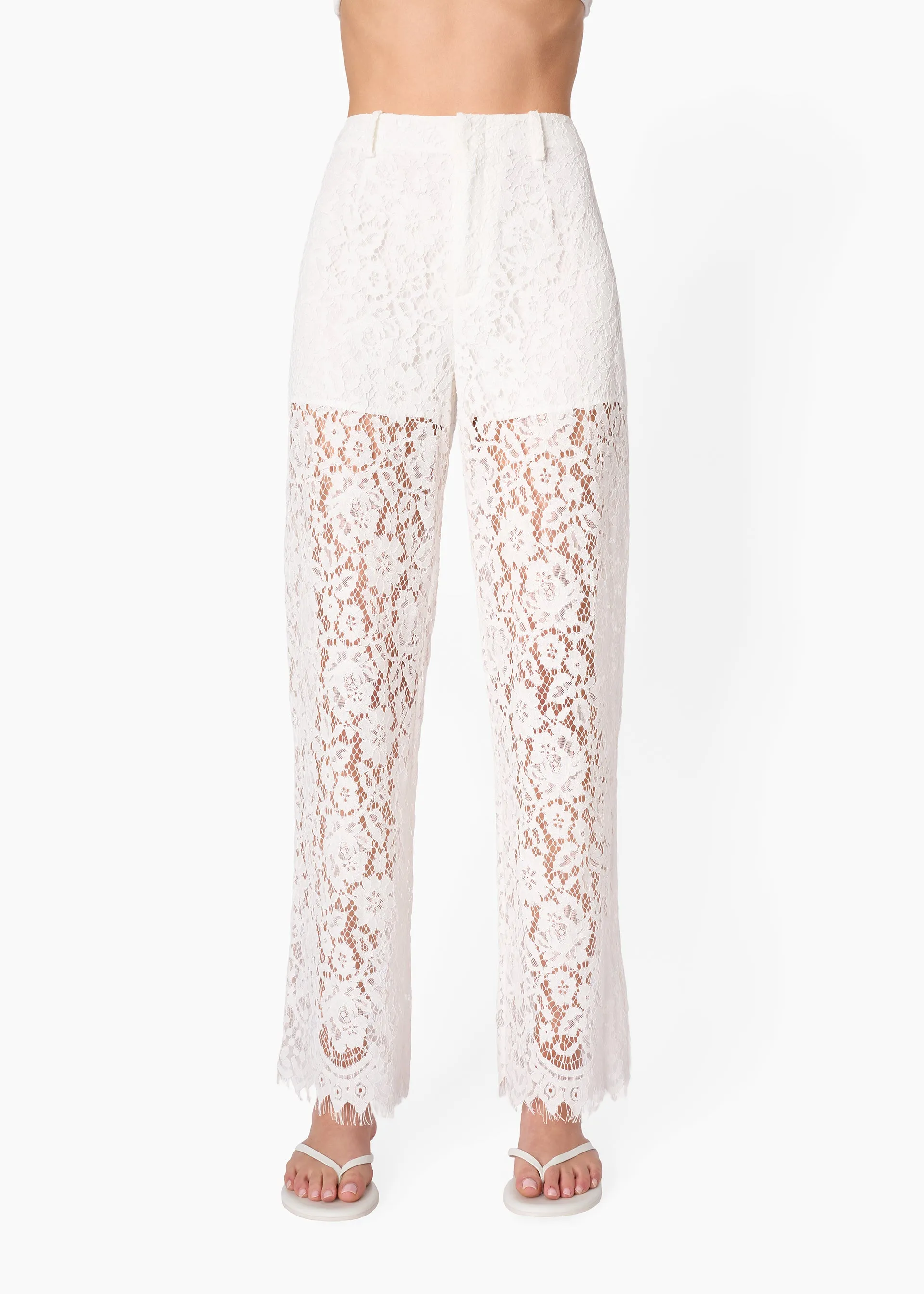 Minerva Lace Pant White sold by CAMI product image thumbnail 2