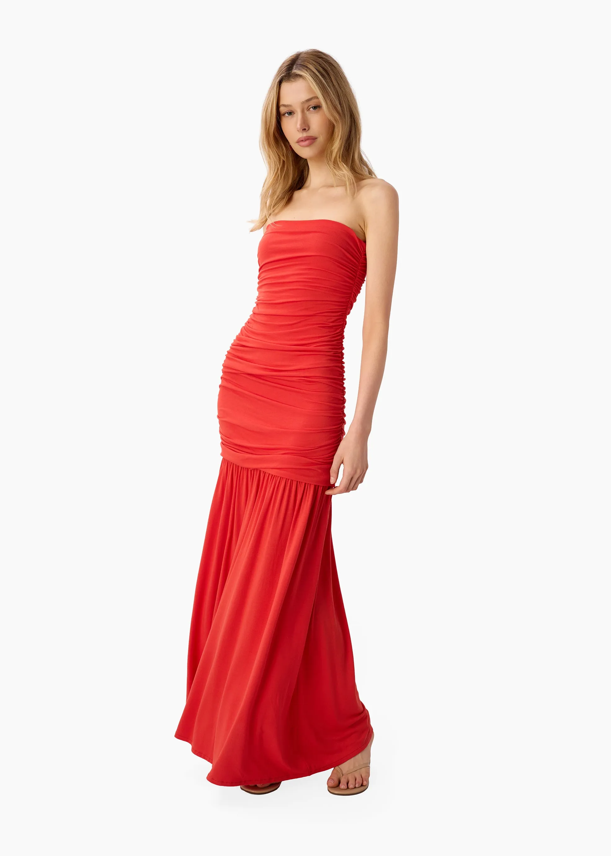 Waverly Strapless Dress Goji sold by CAMI product image thumbnail 2