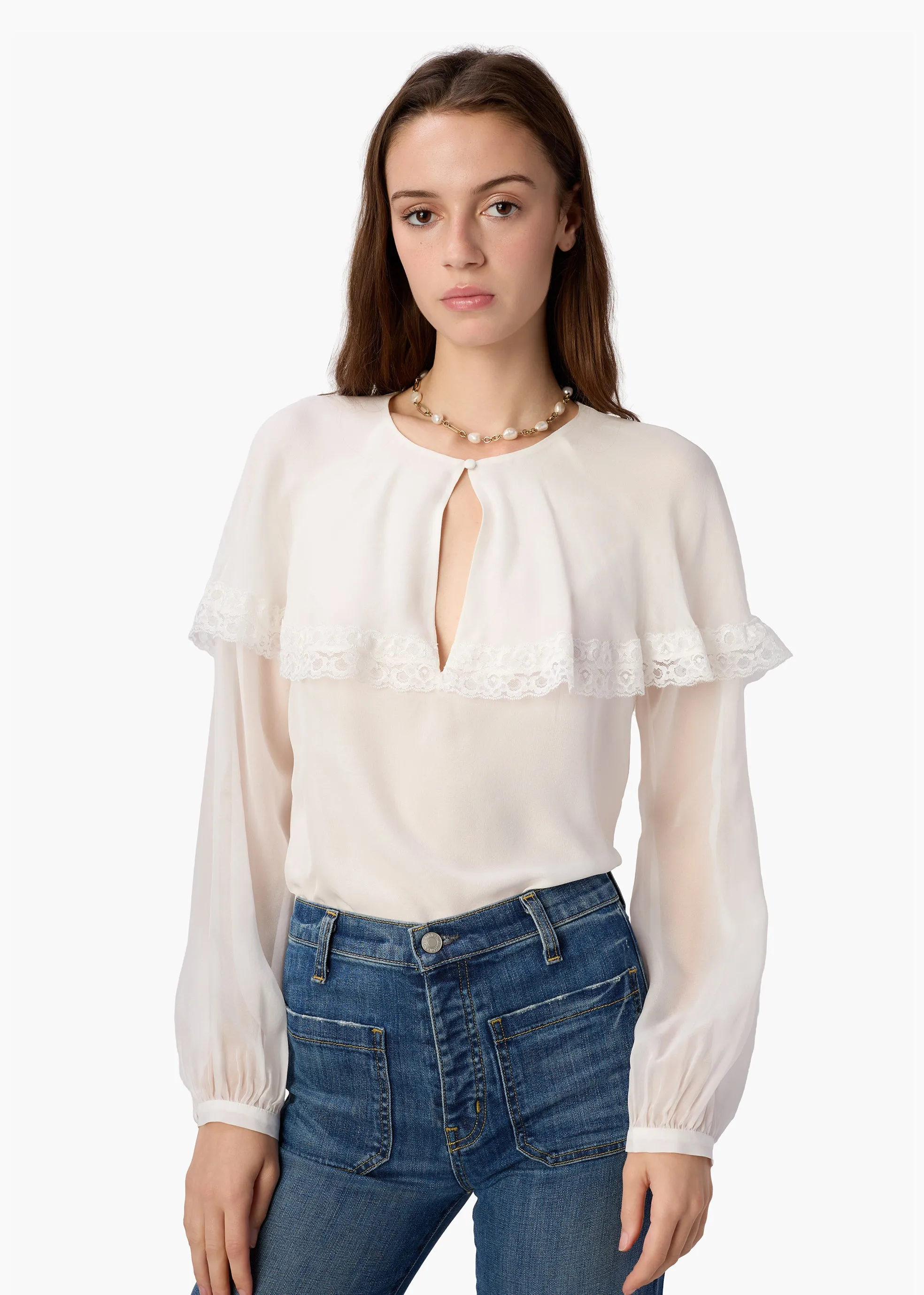 Marila Chiffon Blouse White sold by CAMI product image thumbnail 2