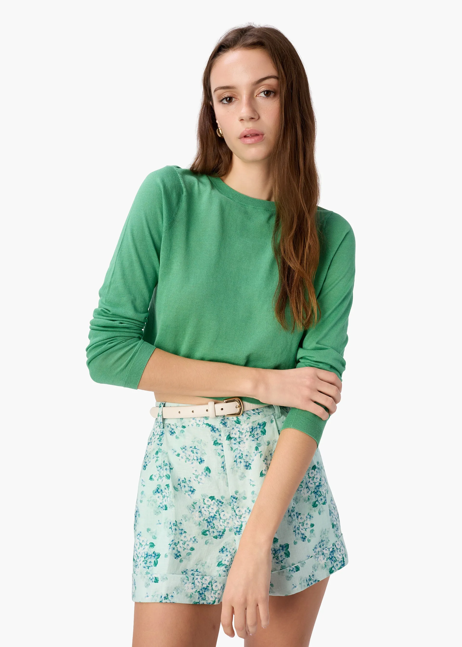 Jaye Cropped Knit Top Meadow sold by CAMI product image thumbnail 3