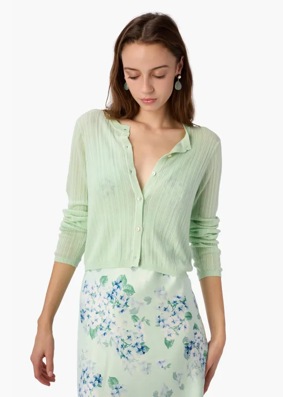 Maura Lightweight Cardigan Clearwater made by CAMI