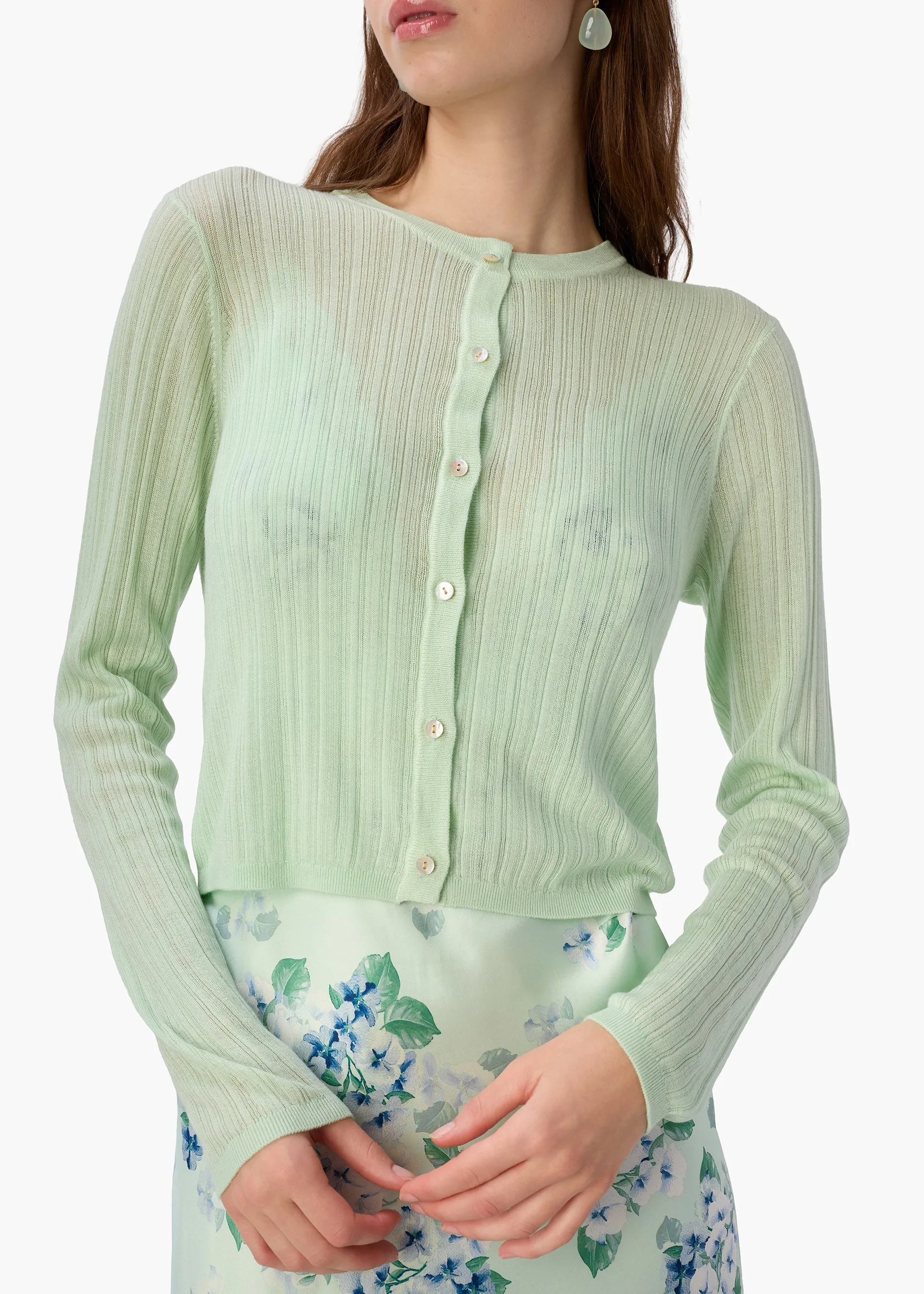 Maura Lightweight Cardigan Clearwater sold by CAMI product image thumbnail 3