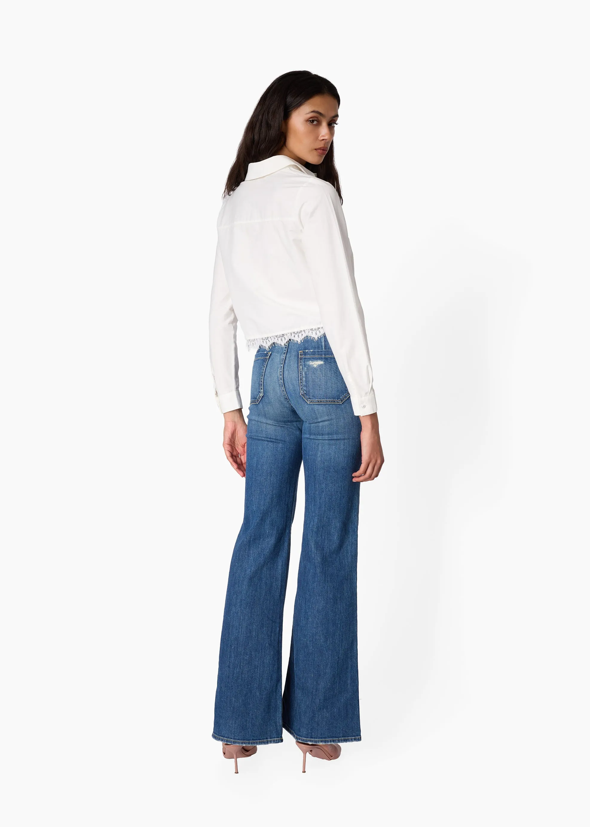 Laya Cotton Poplin Top White sold by CAMI product image thumbnail 4