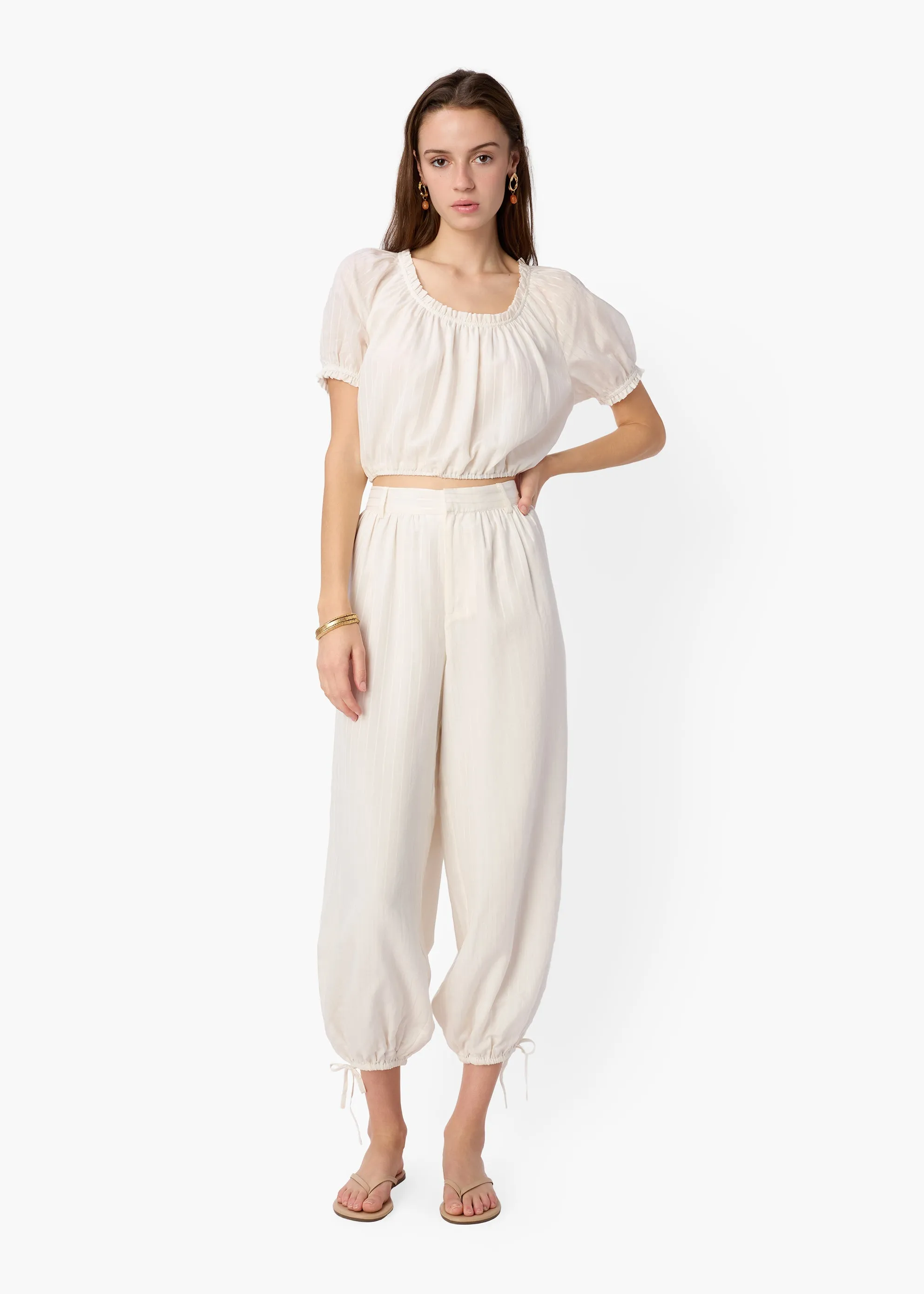 Tessie Trouser Style Balloon Pant Macadamia sold by CAMI product image thumbnail 3
