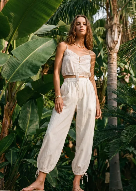 Tessie Trouser Style Balloon Pant Macadamia made by CAMI
