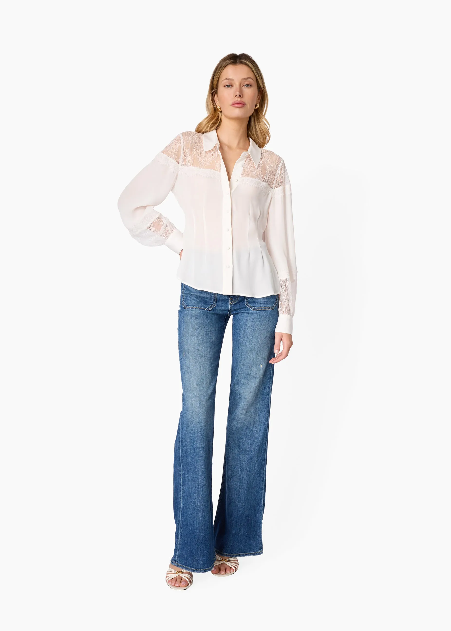 Lucena Silk Blouse Macadamia sold by CAMI product image thumbnail 2