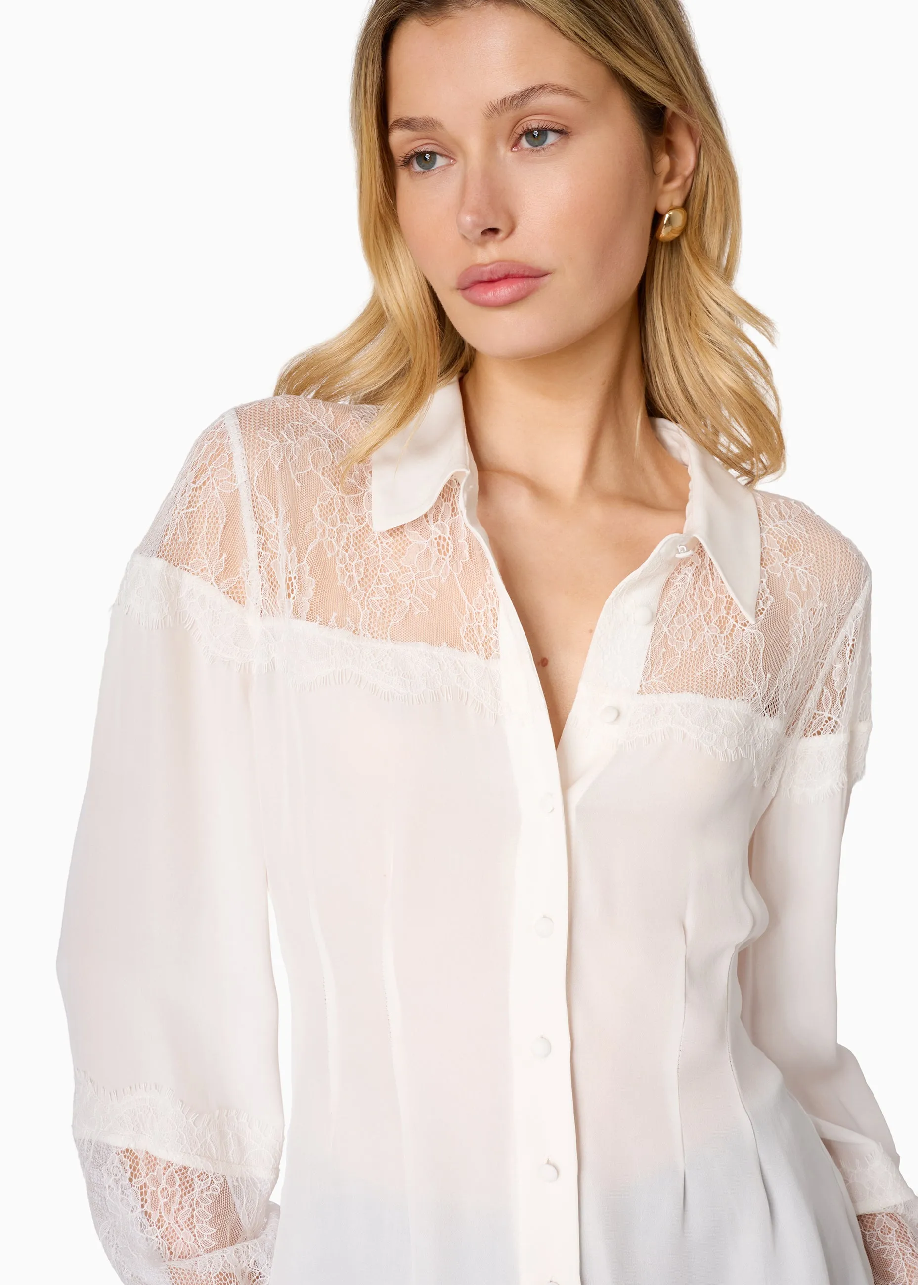 Lucena Silk Blouse Macadamia sold by CAMI product image thumbnail 3