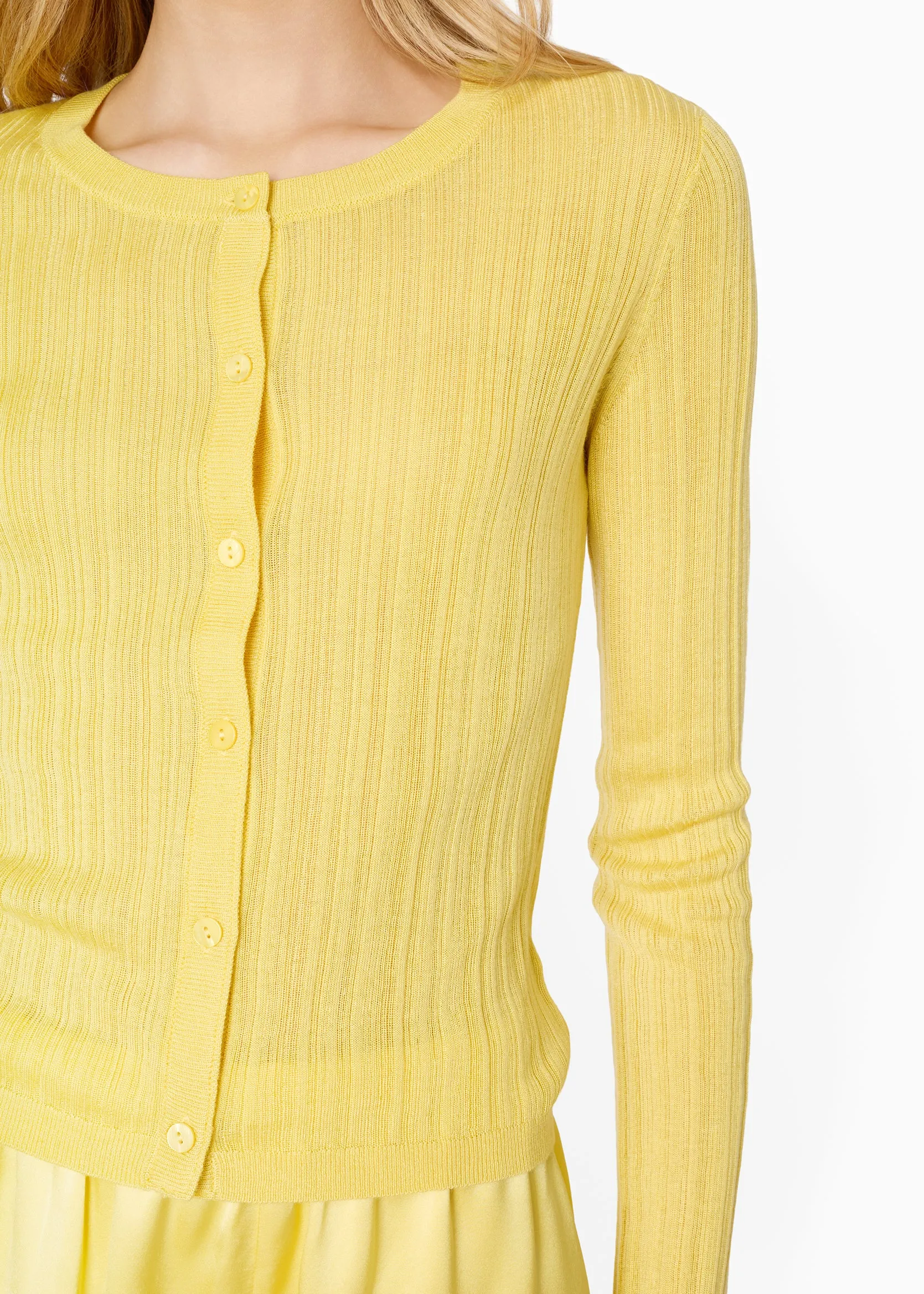 Maura Lightweight Cardigan Custard sold by CAMI product image thumbnail 3