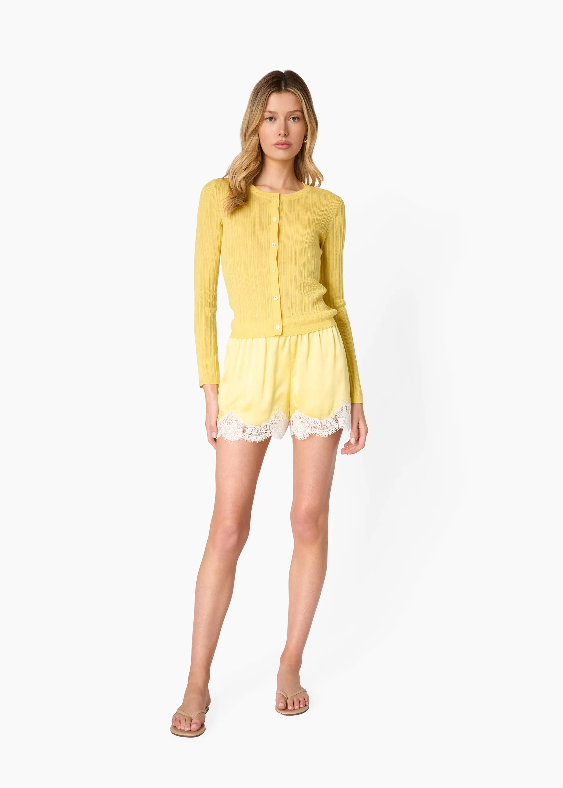 Maura Lightweight Cardigan Custard sold by CAMI product image thumbnail 2