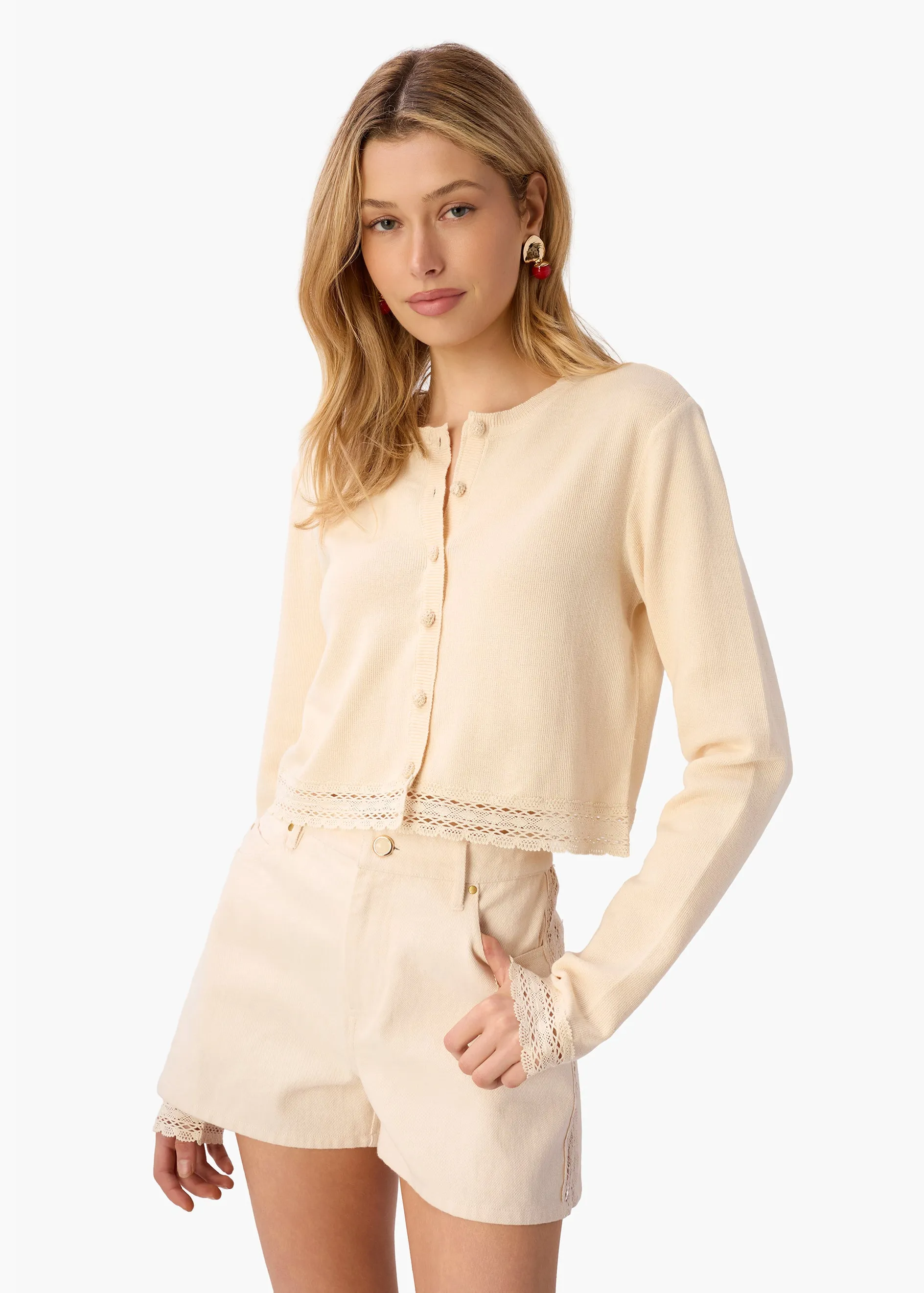 Nicola Cardigan Bone sold by CAMI product image thumbnail 3