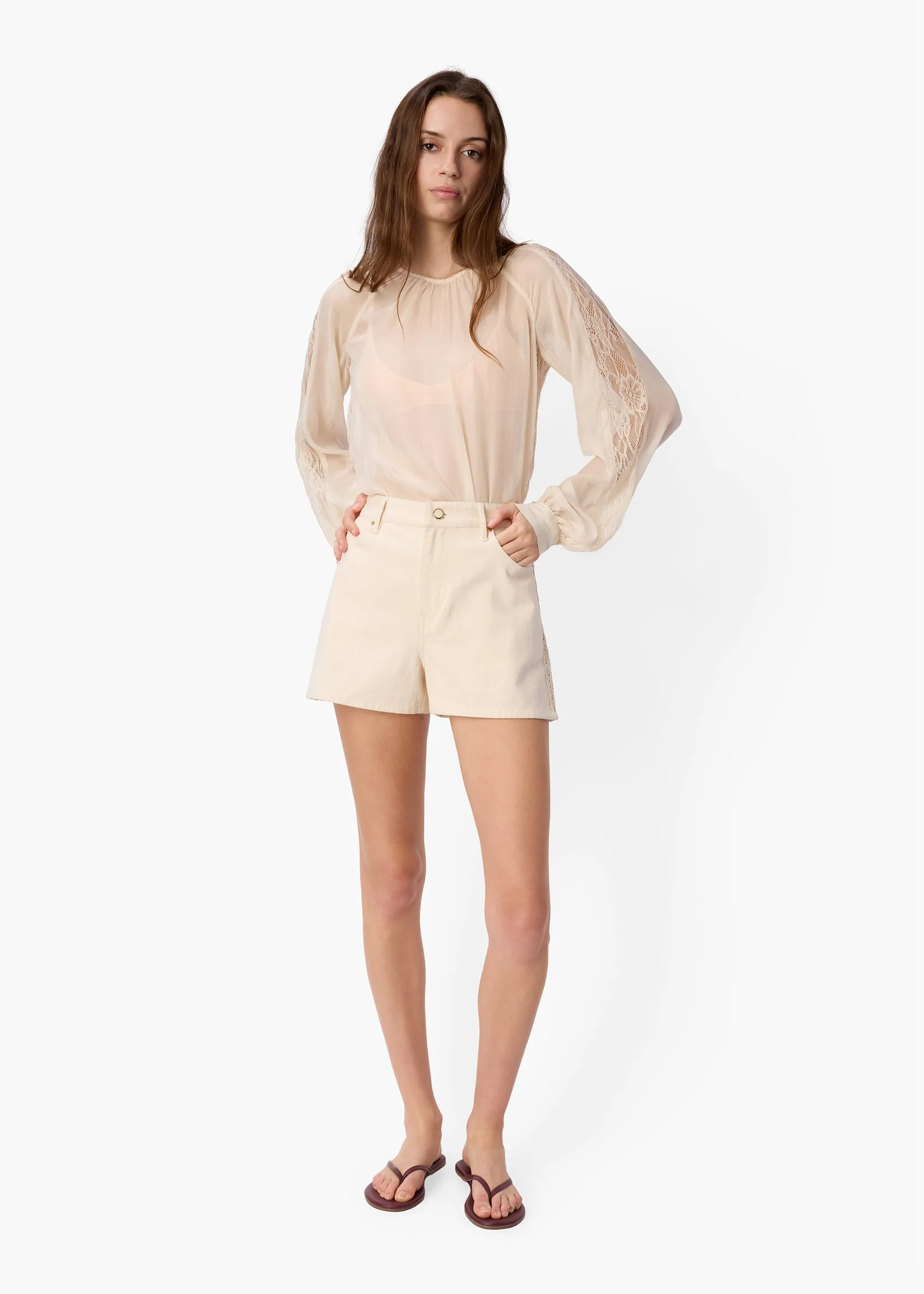 Tali Bull Denim Short Bone sold by CAMI product image thumbnail 2