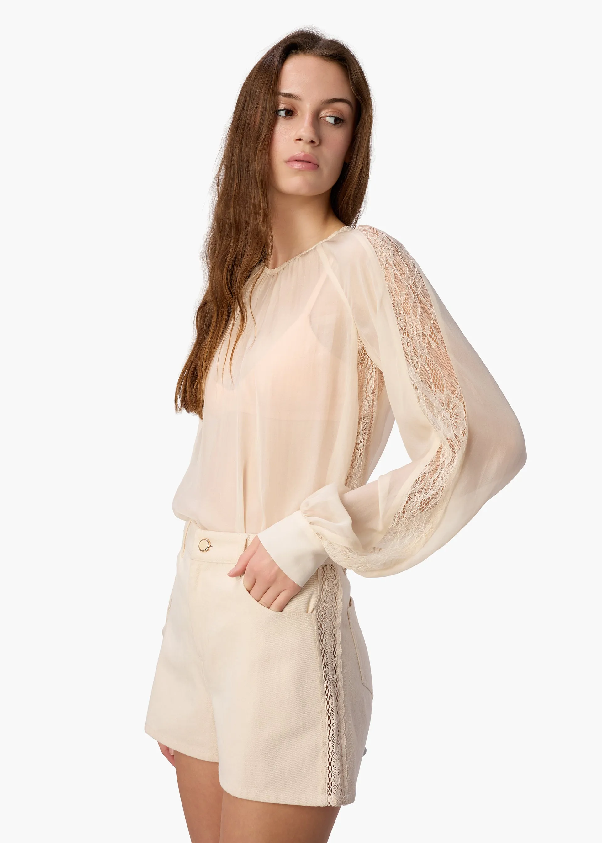 Tali Bull Denim Short Bone sold by CAMI product image thumbnail 5