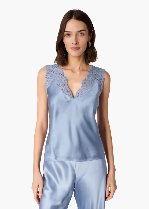Ola Silk Camisole Mist made by CAMI
